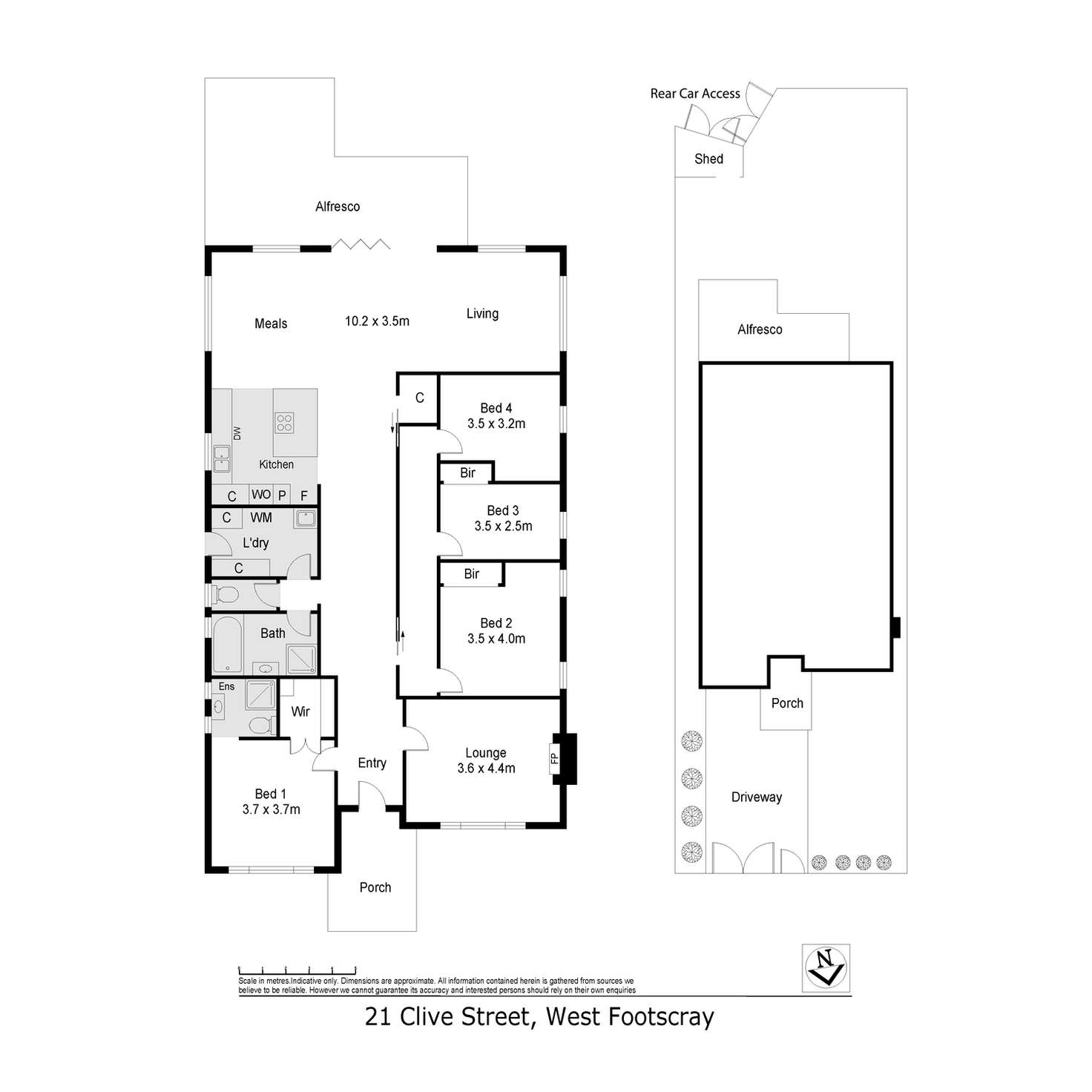 Floorplan of Homely house listing, 21 Clive Street, West Footscray VIC 3012