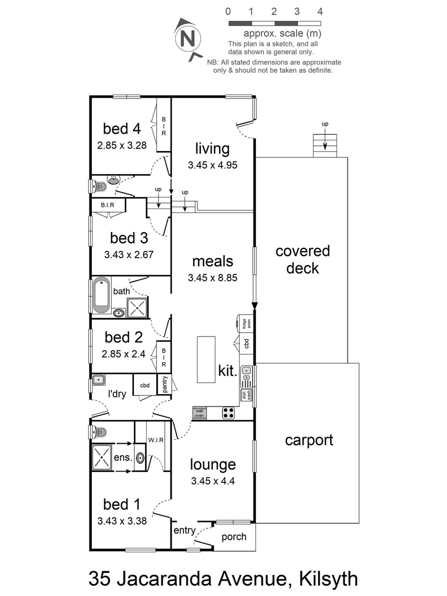 Floorplan of Homely house listing, 35 Jacaranda Avenue, Kilsyth VIC 3137