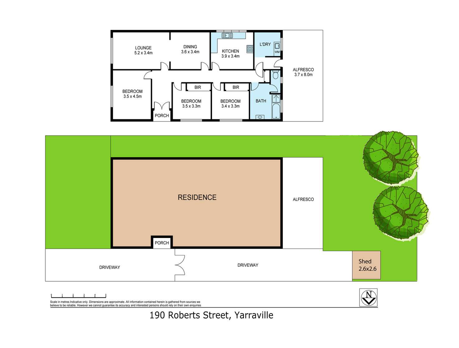 Floorplan of Homely house listing, 190 Roberts Street, Yarraville VIC 3013