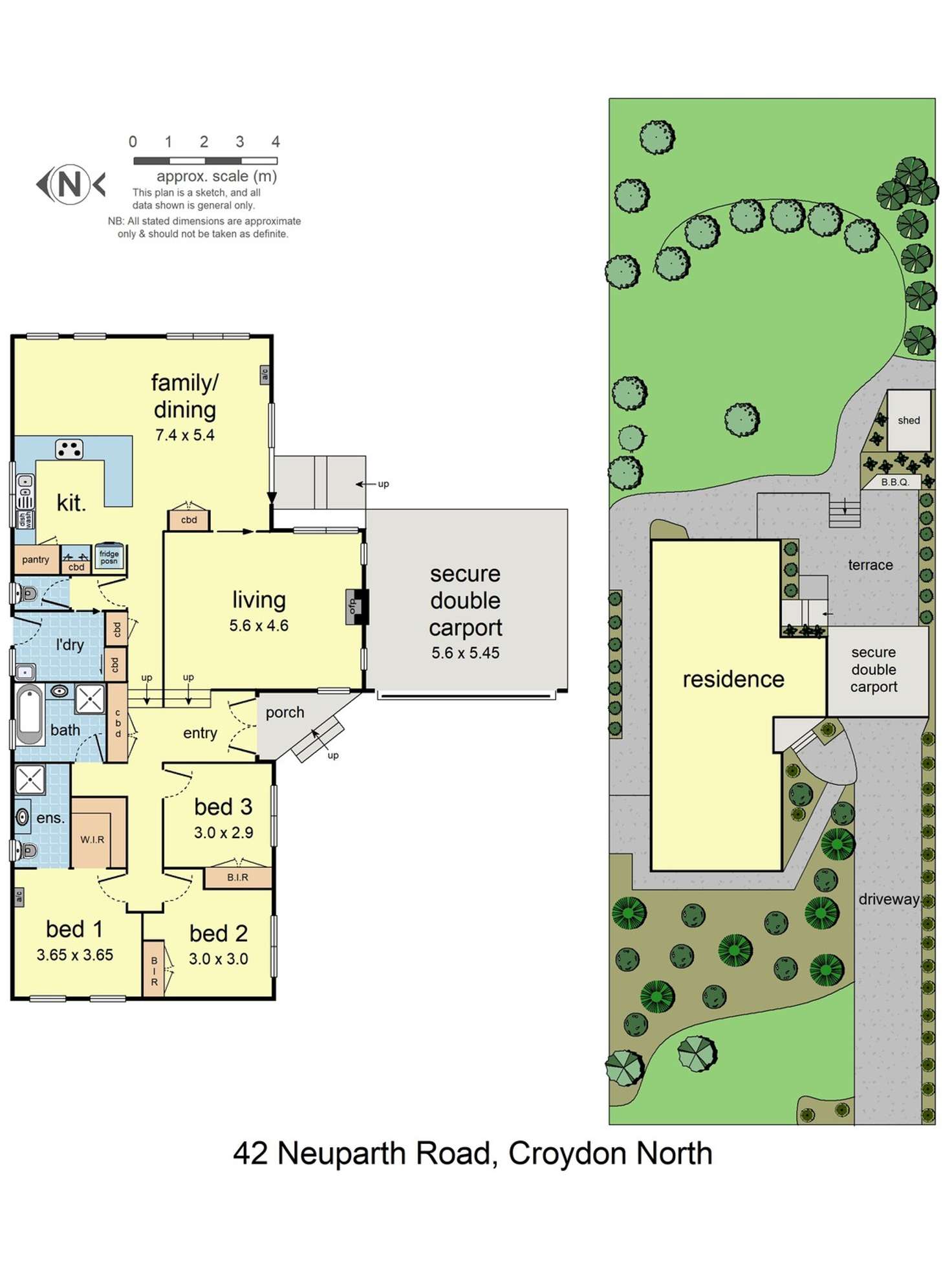 Floorplan of Homely house listing, 42 Neuparth Road, Croydon North VIC 3136