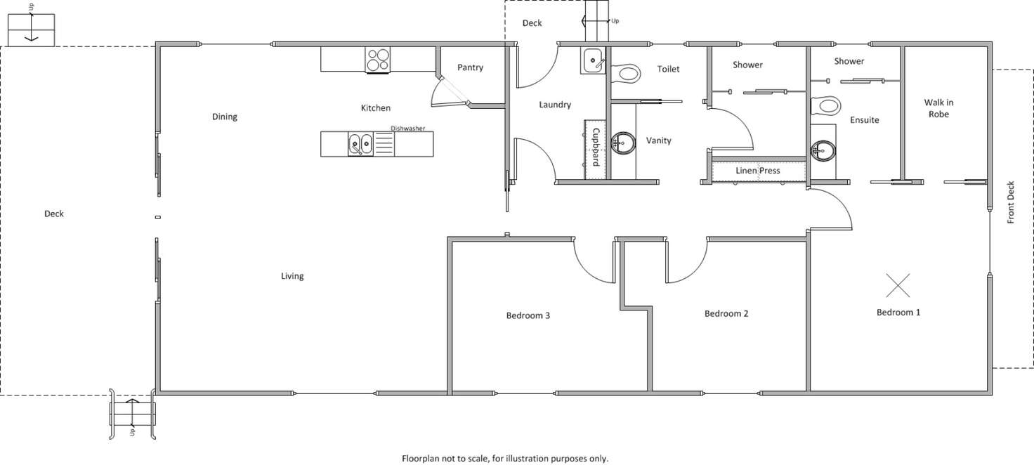 Floorplan of Homely house listing, 13 Bramley Road, Edithburgh SA 5583