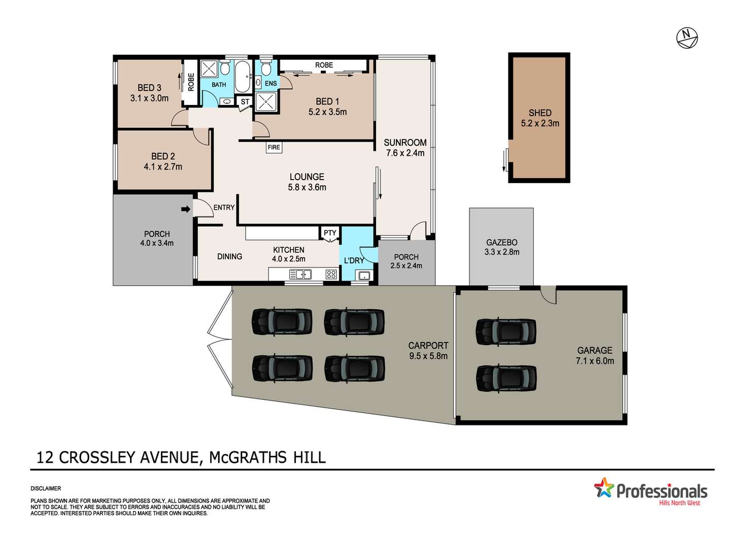 Floorplan of Homely house listing, 12 Crossley Avenue, Mcgraths Hill NSW 2756