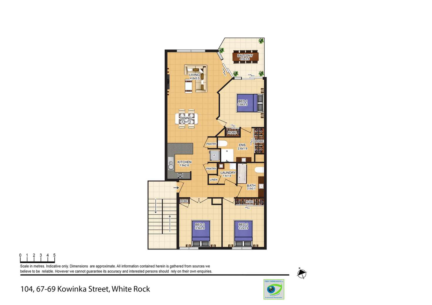 Floorplan of Homely apartment listing, 104/67-79 Kowinka Street, White Rock QLD 4868