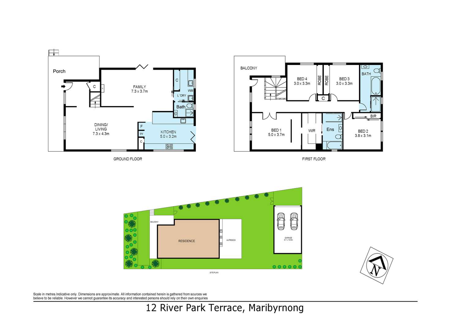 Floorplan of Homely house listing, 12 River Park Terrace, Maribyrnong VIC 3032