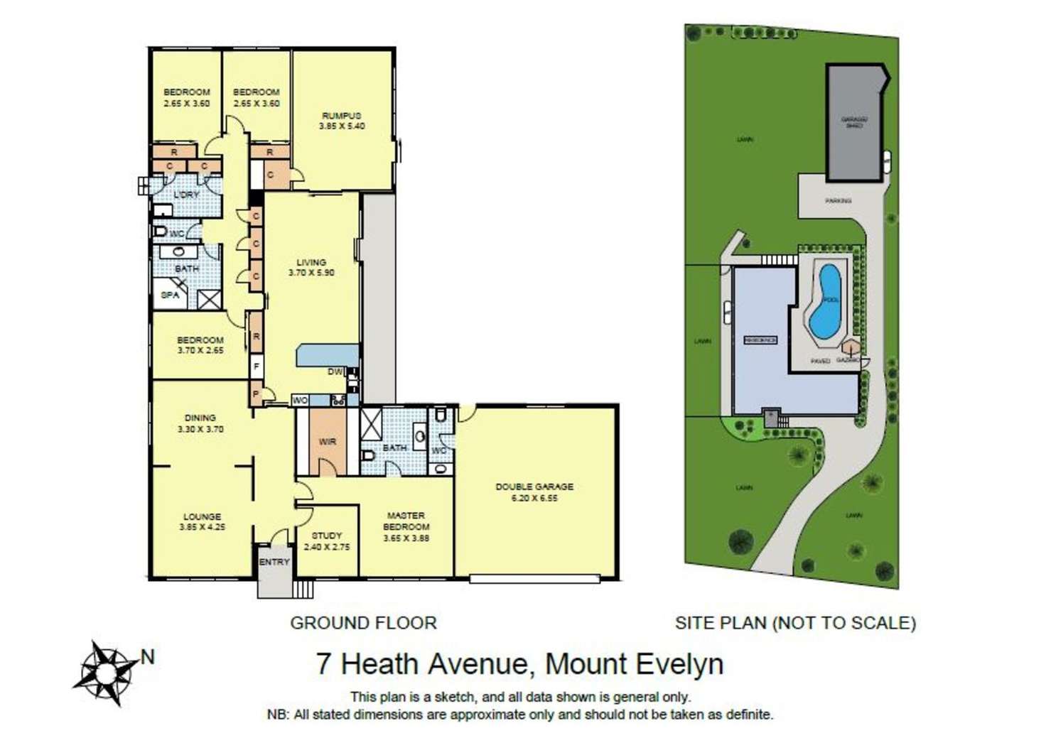 Floorplan of Homely house listing, 7 Heath Avenue, Mount Evelyn VIC 3796