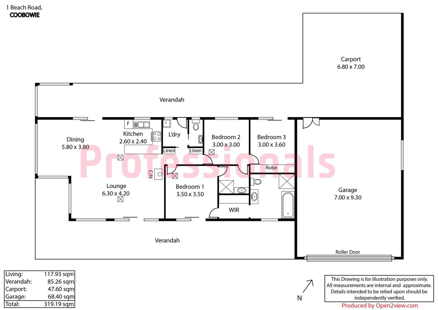 Floorplan of Homely house listing, 1 Beach Road, Coobowie SA 5583