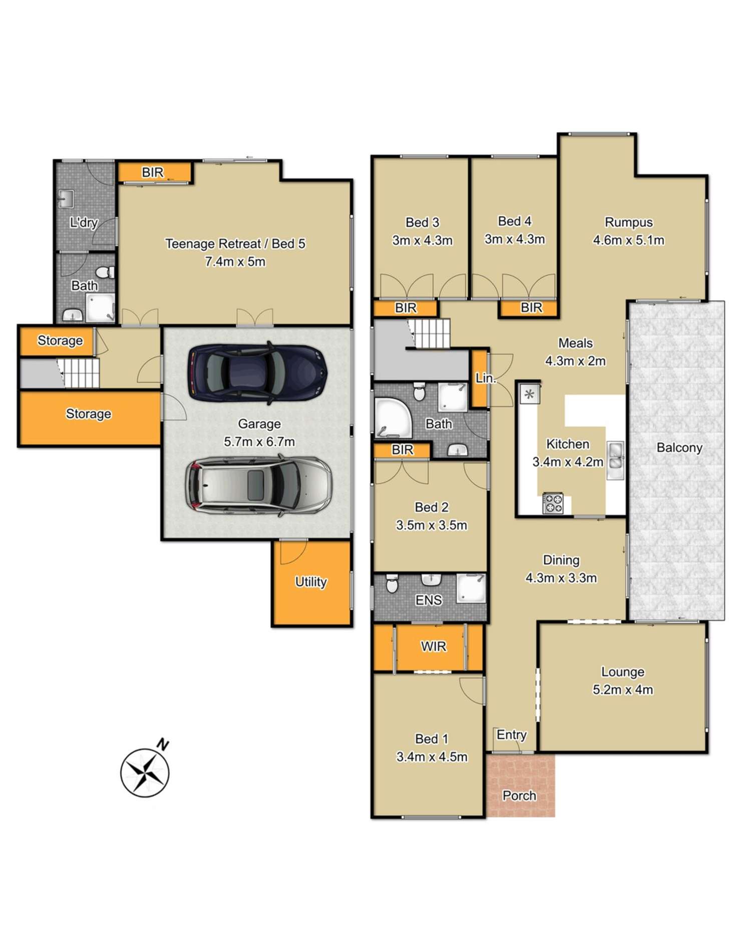 Floorplan of Homely house listing, 1 Kingston Close, West Pennant Hills NSW 2125