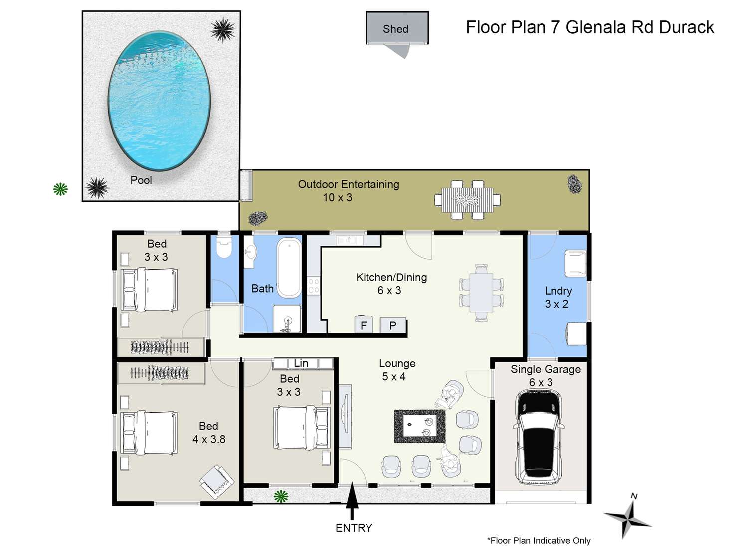 Floorplan of Homely house listing, 7 Glenala Road, Durack QLD 4077