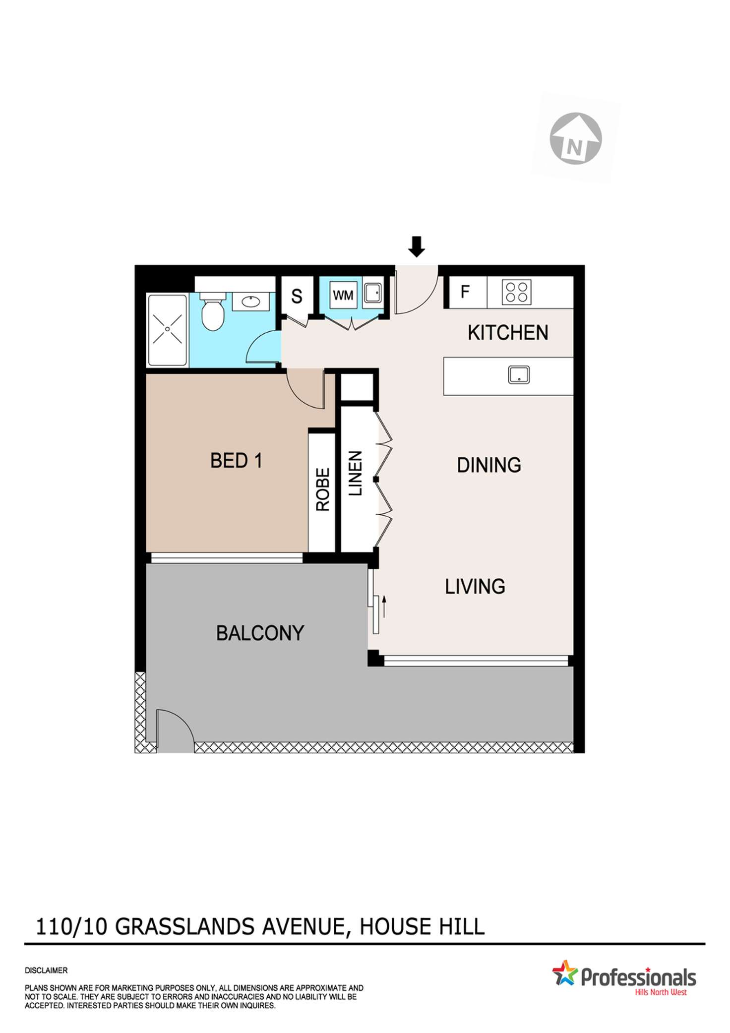 Floorplan of Homely apartment listing, 101/10 Grassland Street, Rouse Hill NSW 2155