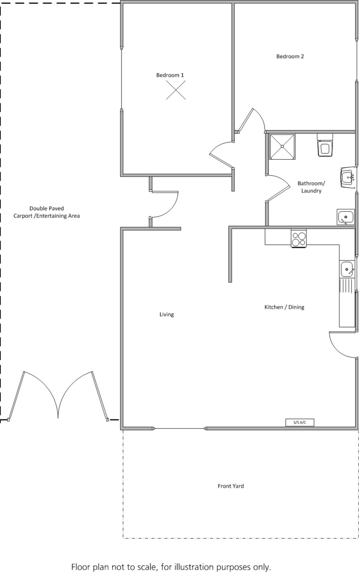 Floorplan of Homely house listing, 21 Henry Street, Edithburgh SA 5583