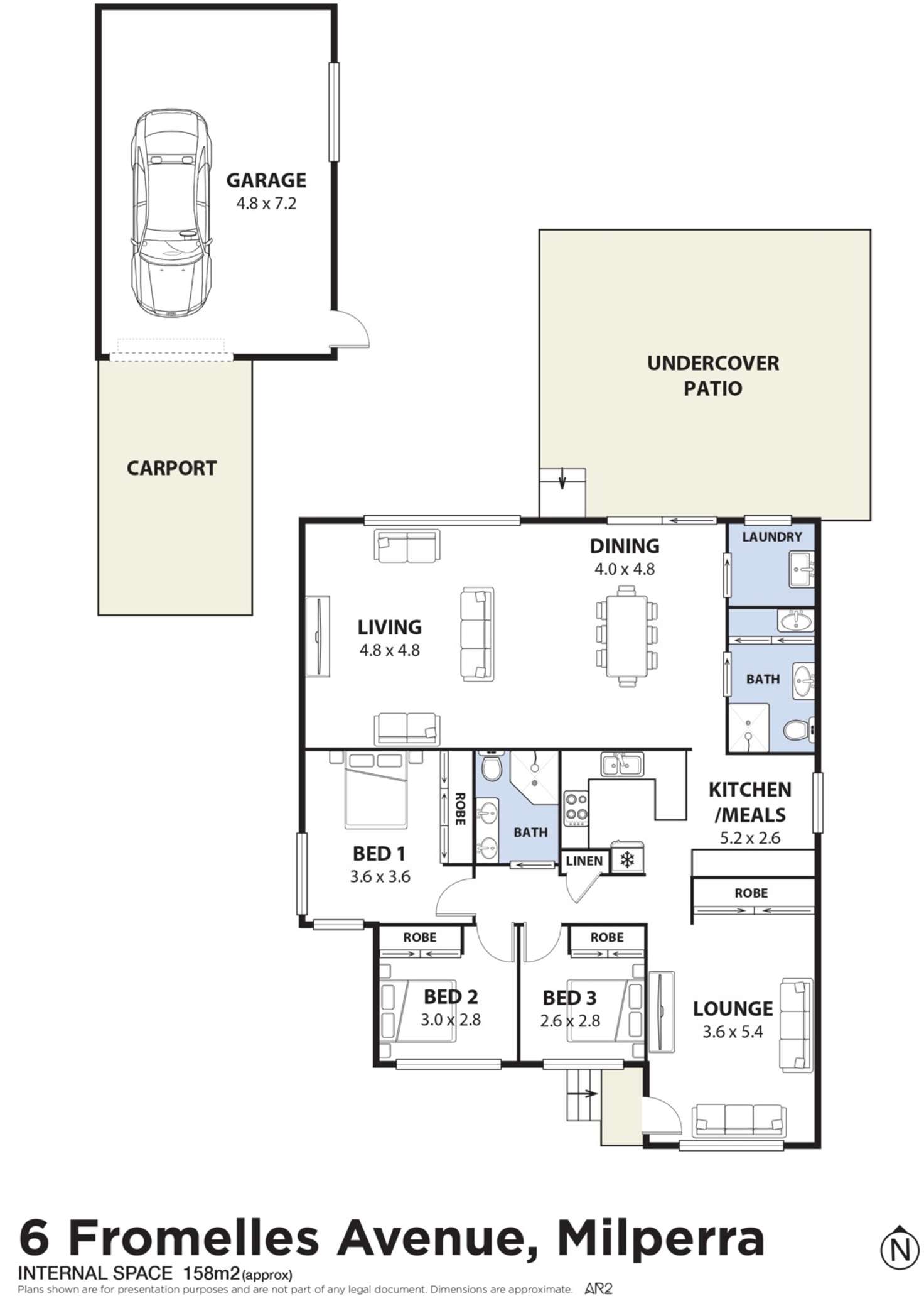 Floorplan of Homely house listing, 6 Fromelles Avenue, Milperra NSW 2214