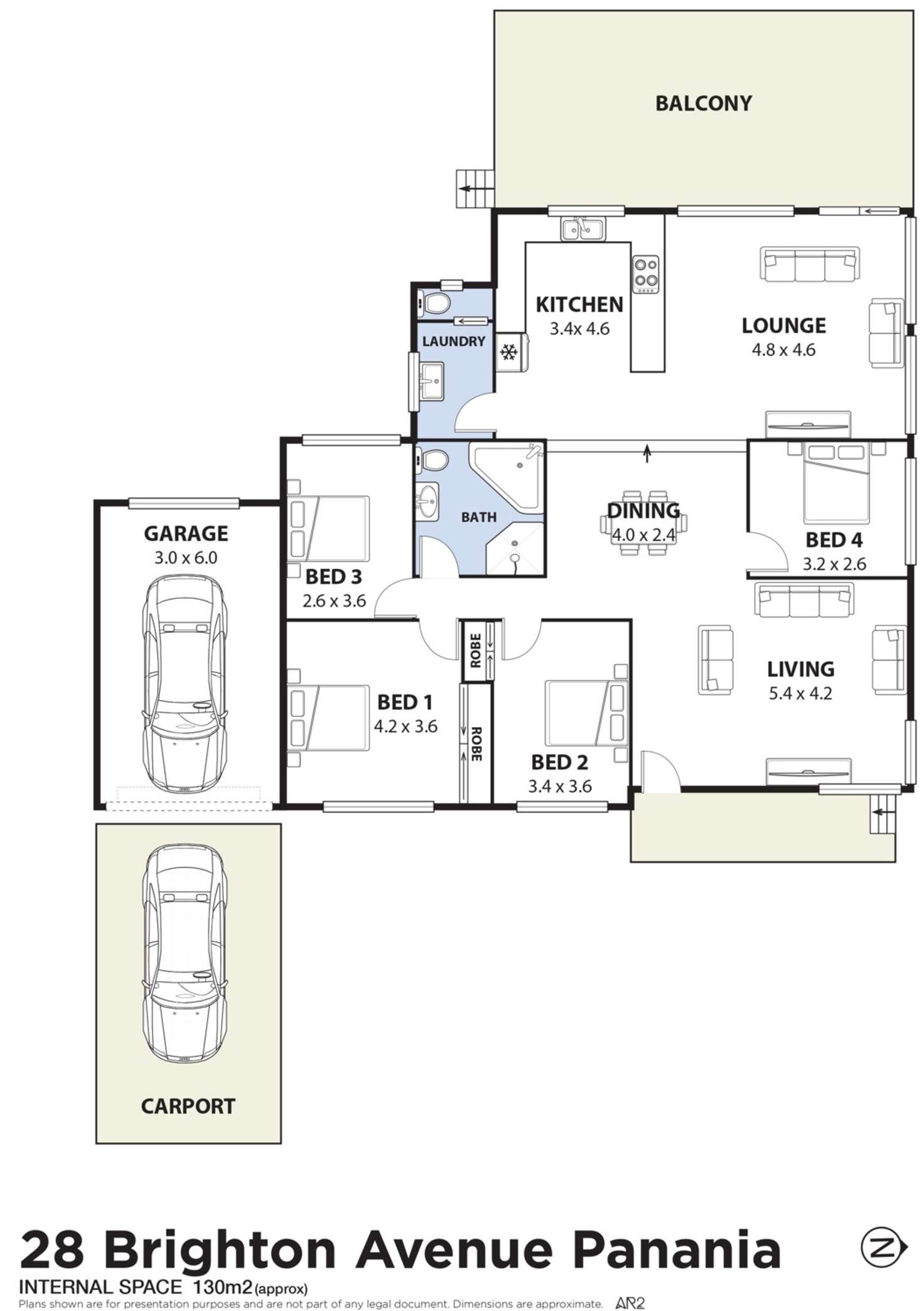 Floorplan of Homely house listing, 28 Brighton Avenue, Panania NSW 2213