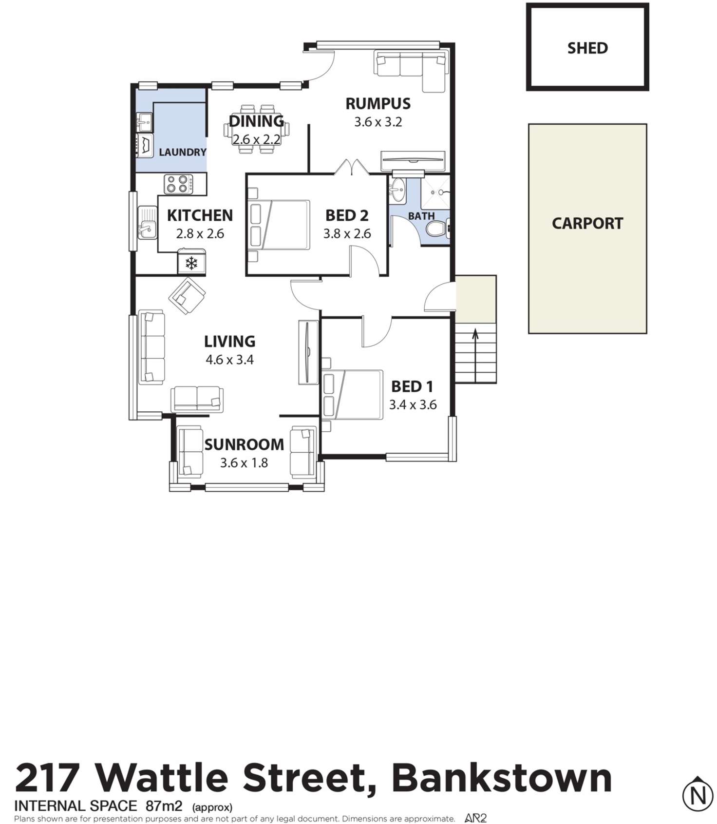 Floorplan of Homely house listing, 217 Wattle Street, Bankstown NSW 2200