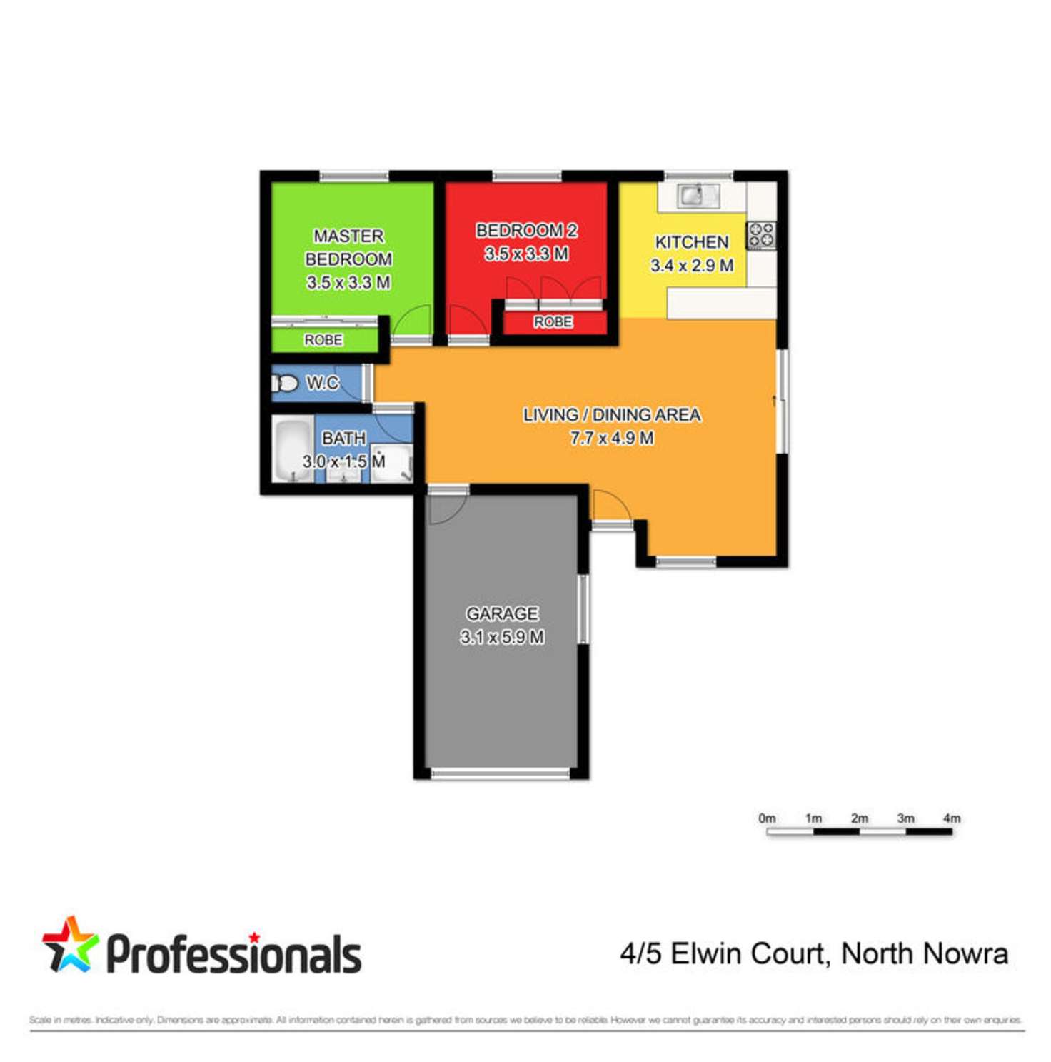 Floorplan of Homely house listing, 4/5 Elwin Court, North Nowra NSW 2541