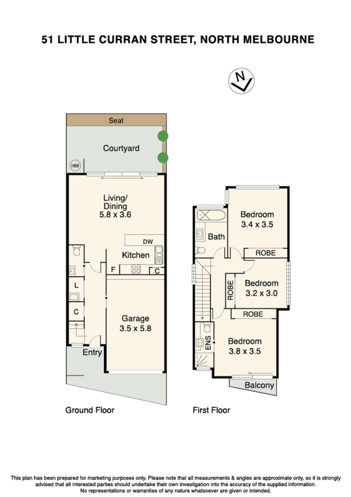 Floorplan of Homely house listing, 51 Little Curran Street, North Melbourne VIC 3051