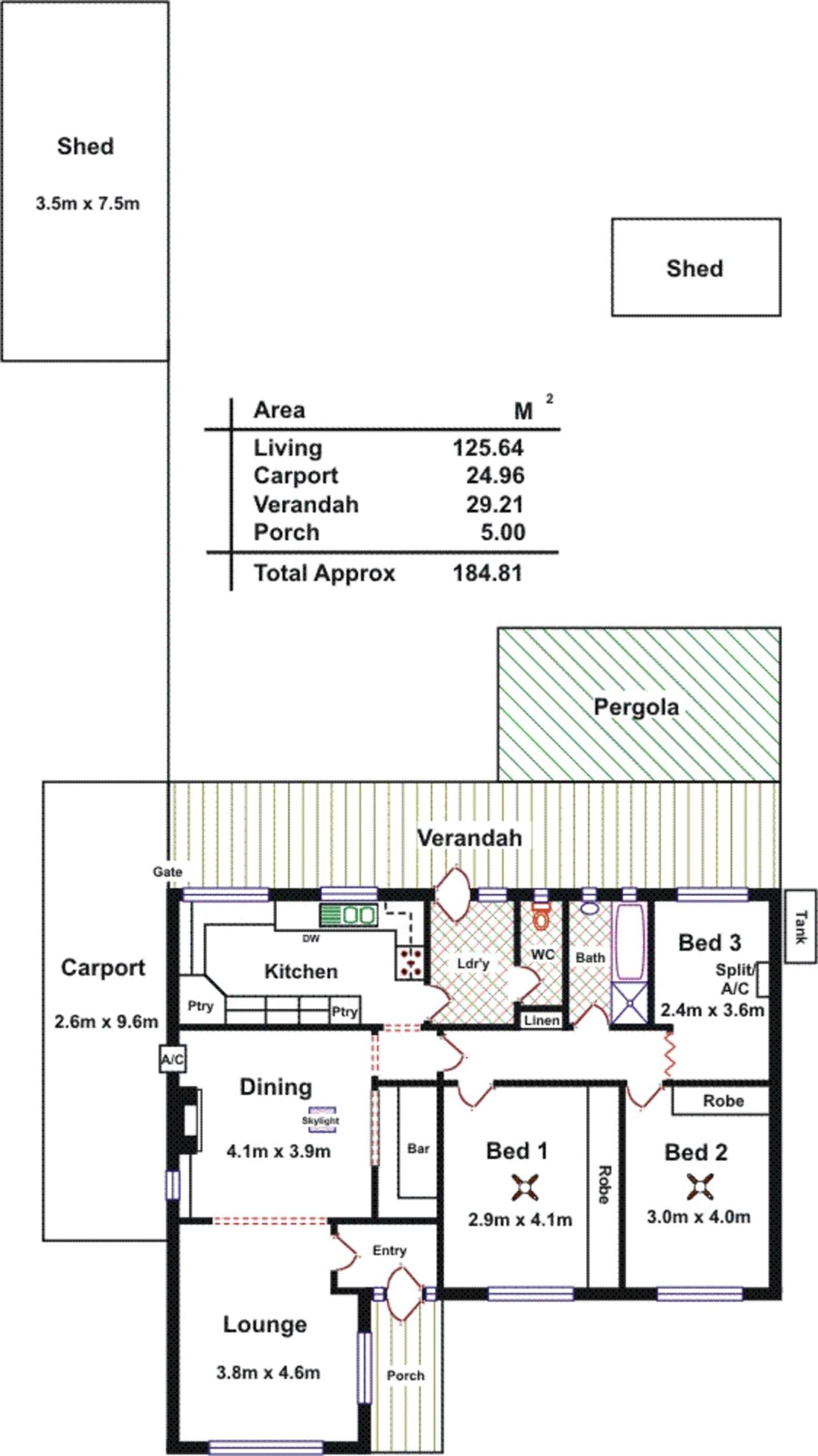 Floorplan of Homely house listing, 26 Wentworth Avenue, Bedford Park SA 5042
