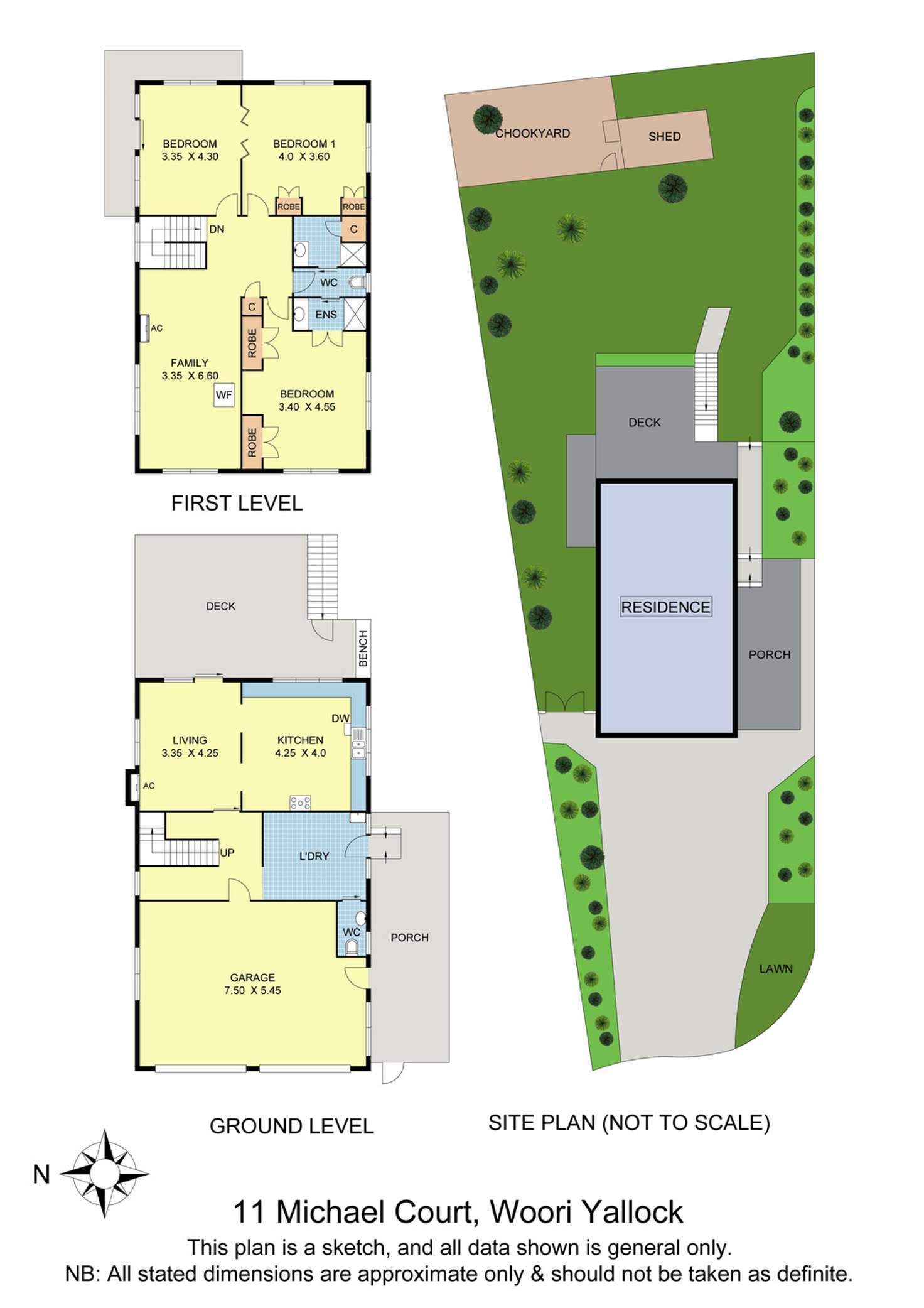 Floorplan of Homely house listing, 11 Michael Court, Woori Yallock VIC 3139