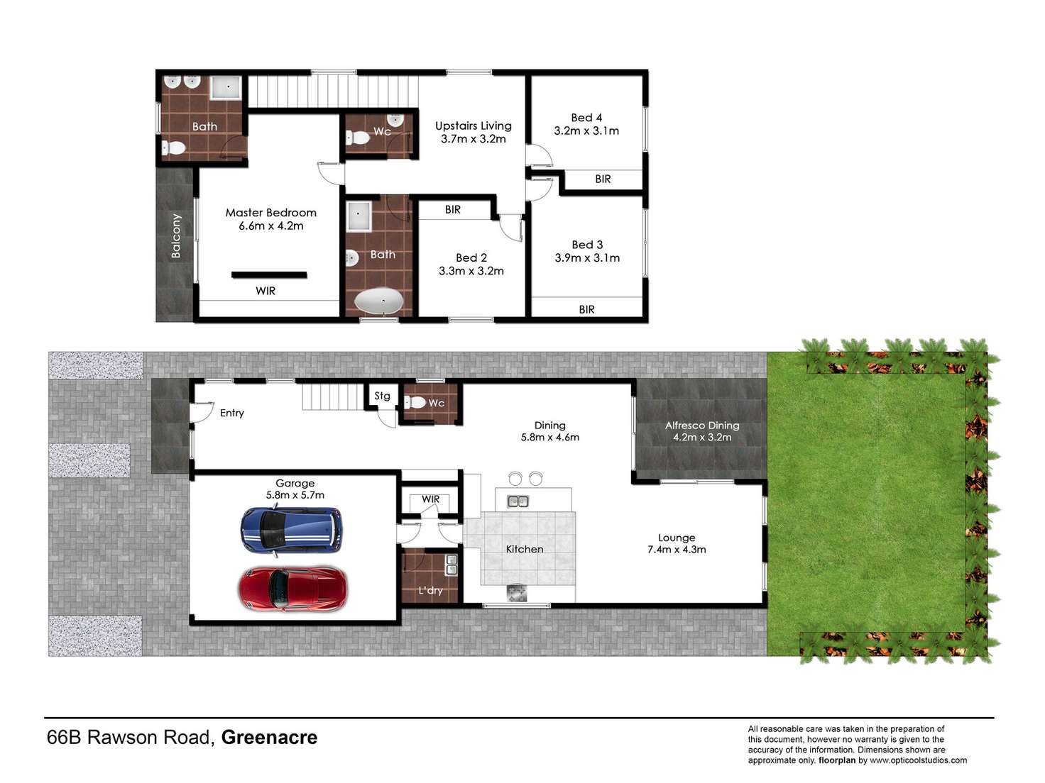 Floorplan of Homely house listing, 66B Rawson Road, Greenacre NSW 2190
