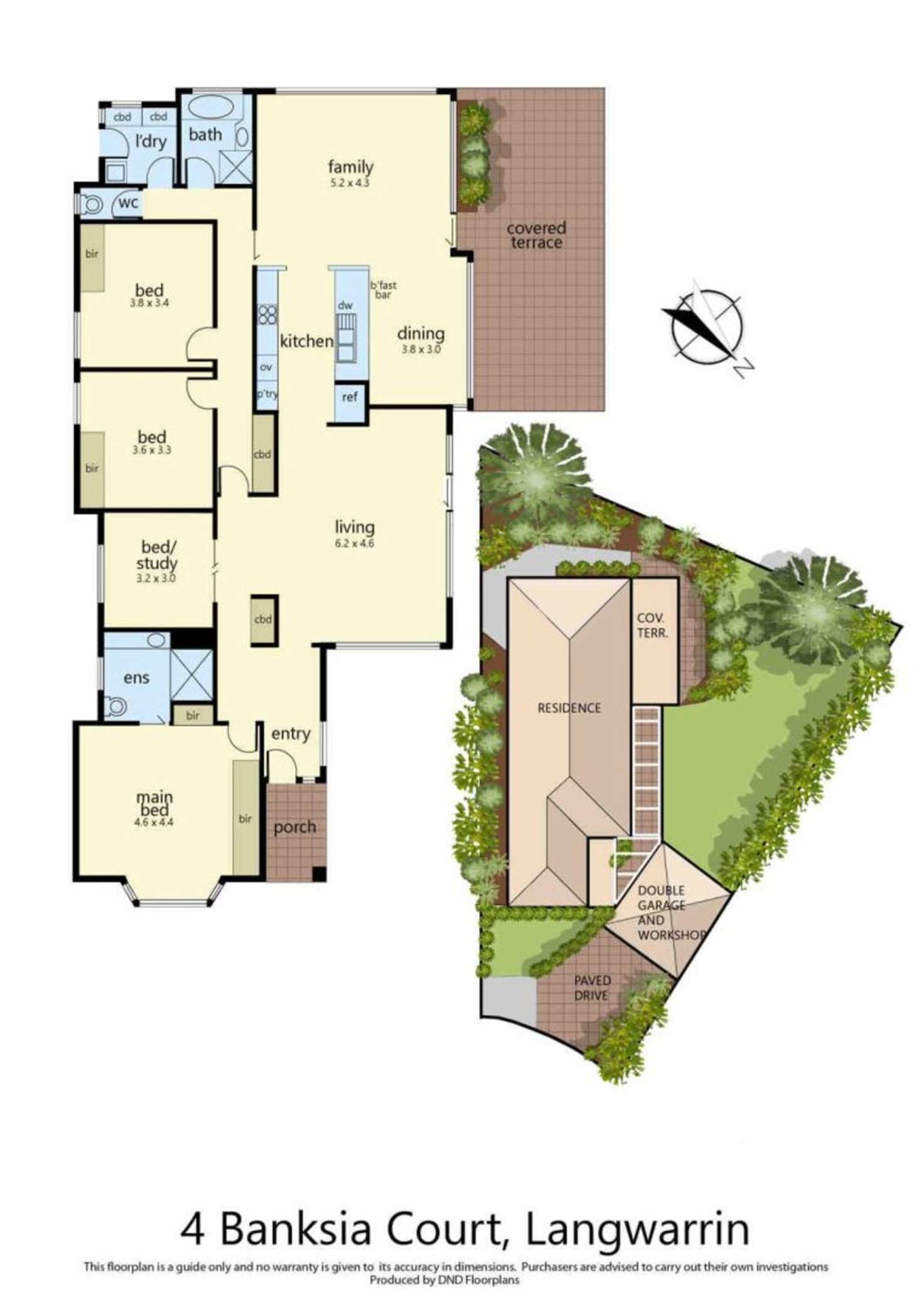 Floorplan of Homely house listing, 4 Banksia Court, Langwarrin VIC 3910