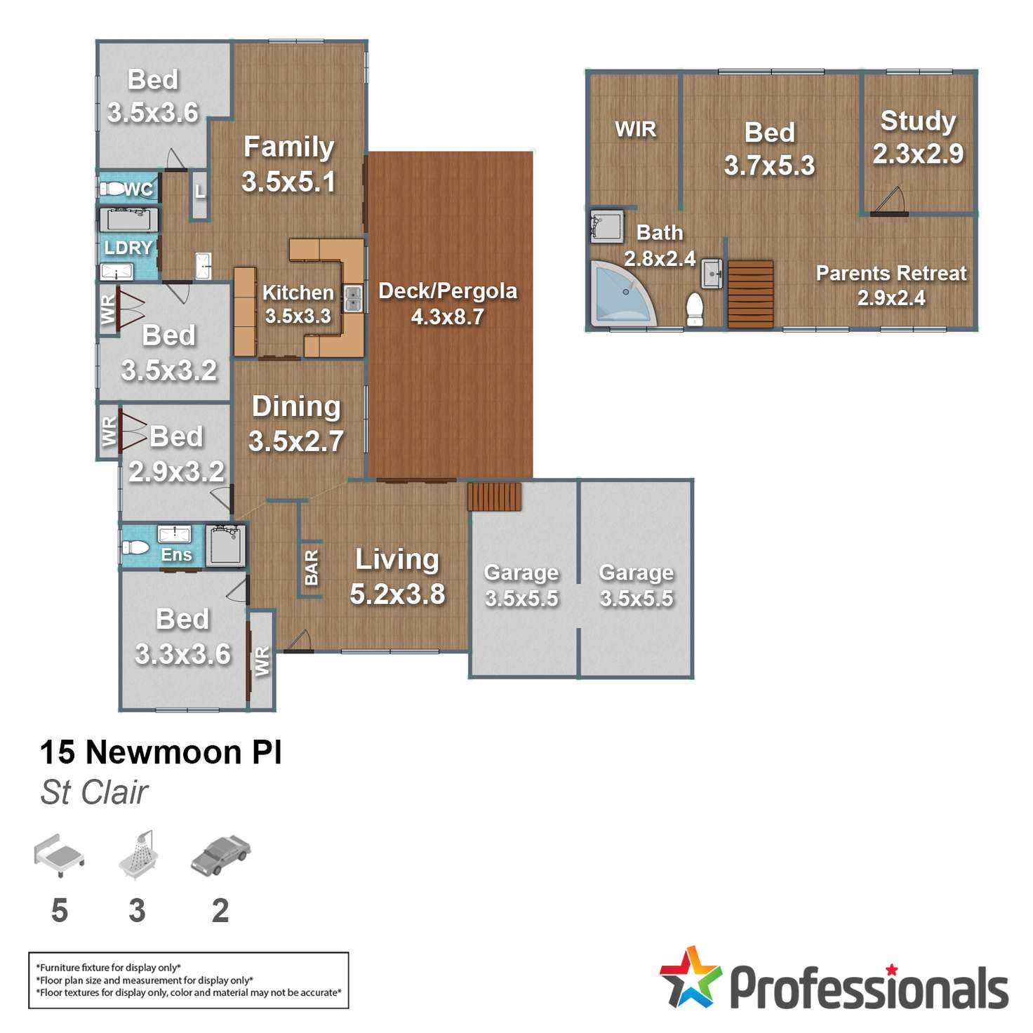 Floorplan of Homely house listing, 15 Newmoon Place, St Clair NSW 2759