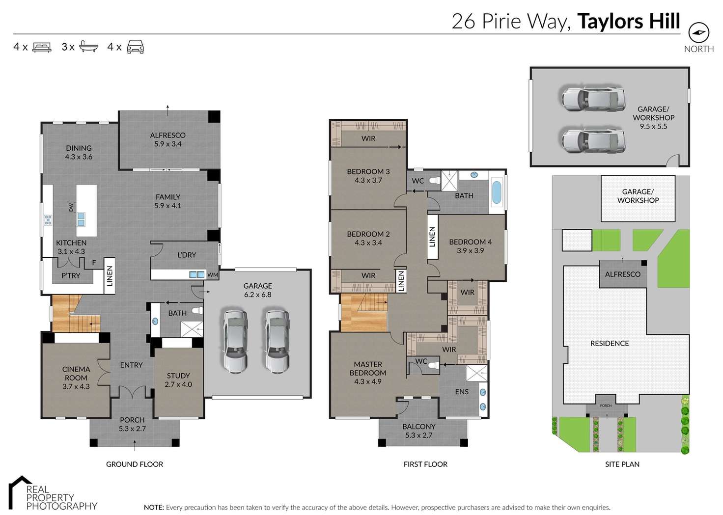 Floorplan of Homely house listing, 26 Pirie Way, Taylors Hill VIC 3037