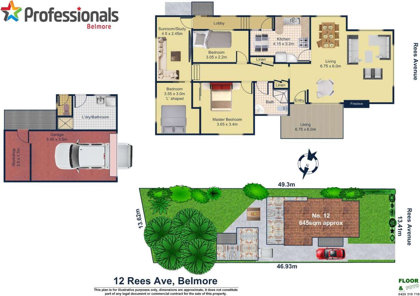 Floorplan of Homely house listing, 12 Rees Avenue, Belmore NSW 2192
