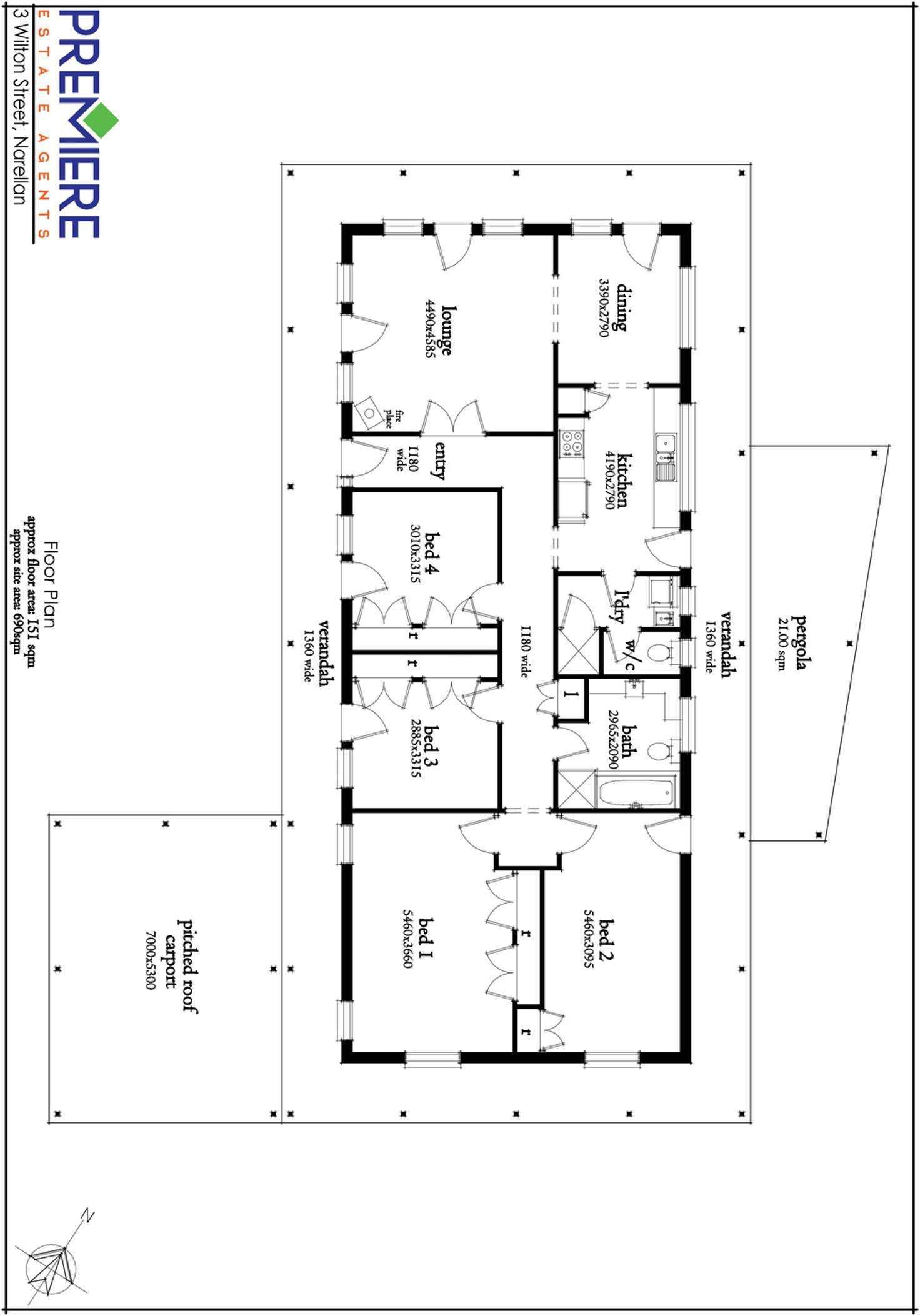 Floorplan of Homely house listing, 3 Wilton Street, Narellan NSW 2567