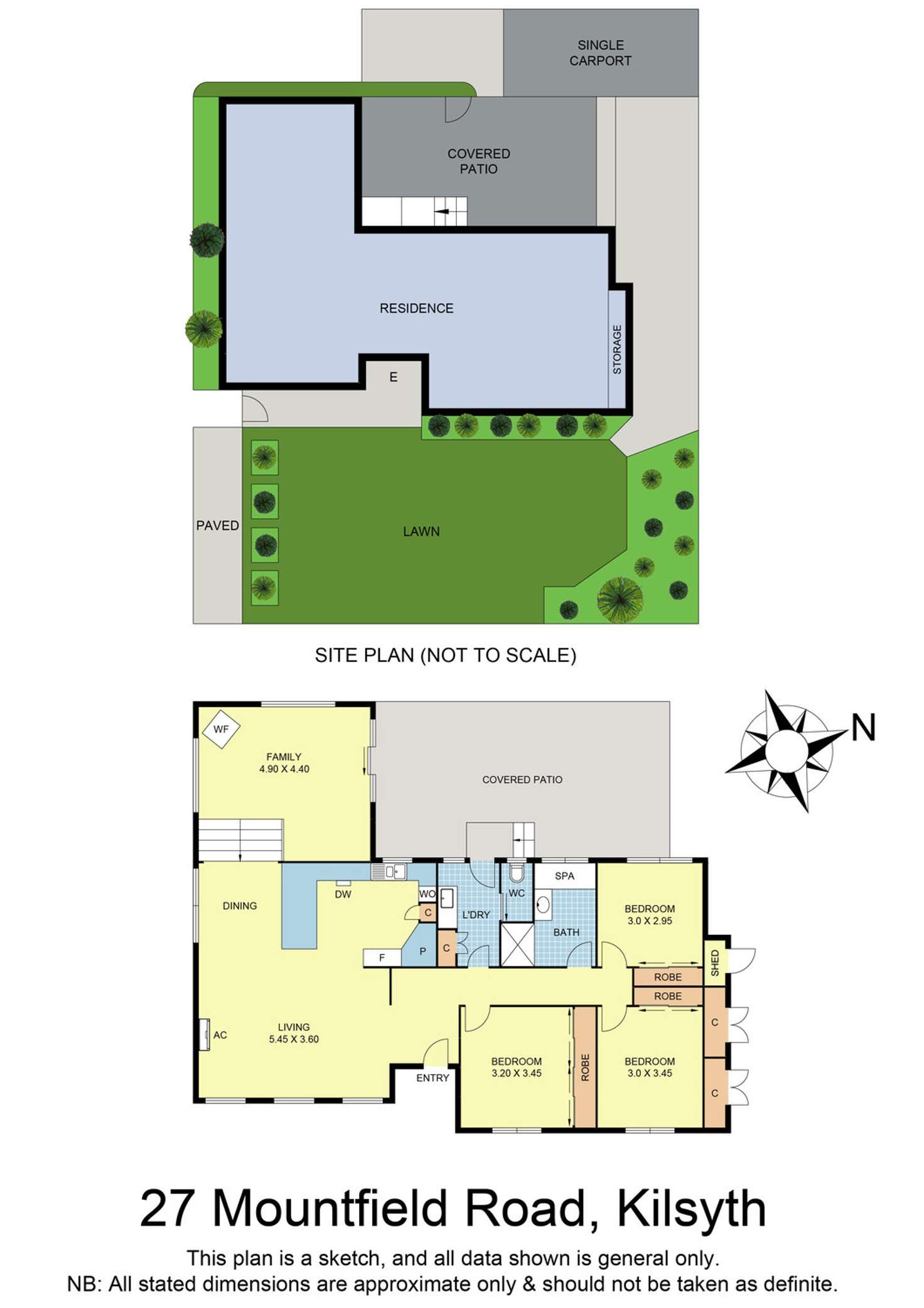 Floorplan of Homely house listing, 27 Mountfield Road, Kilsyth VIC 3137
