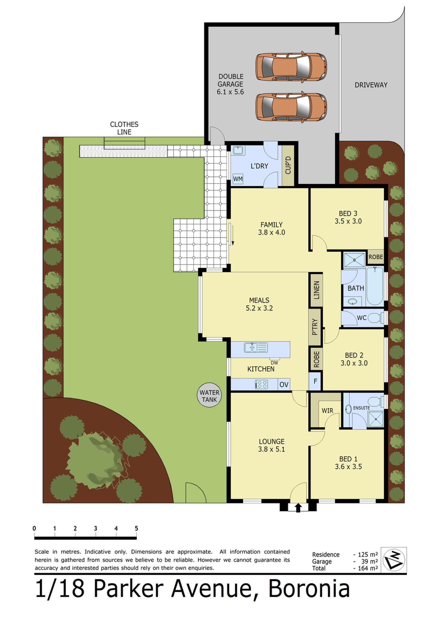Floorplan of Homely unit listing, 1/18 Parker Avenue, Boronia VIC 3155