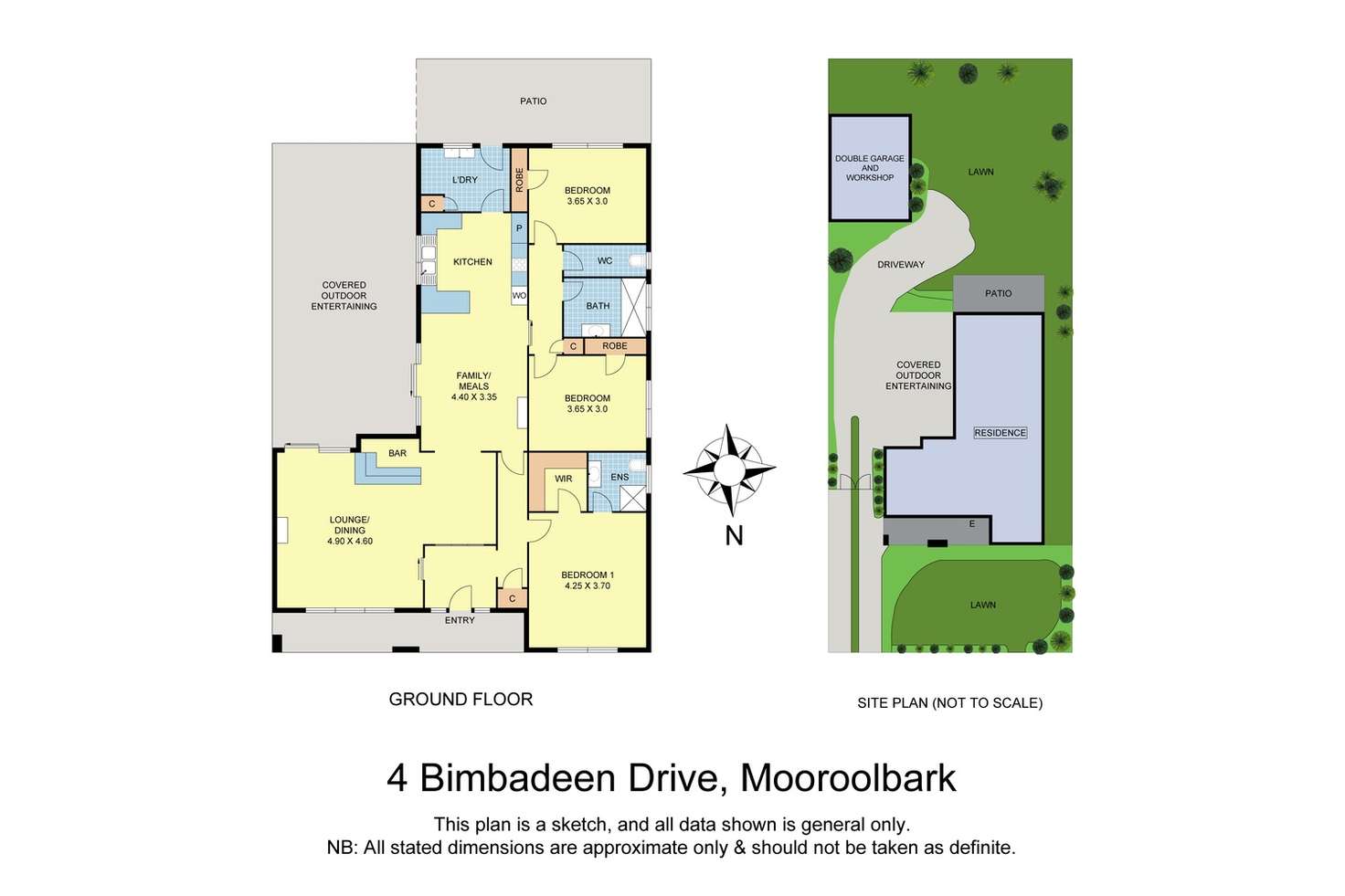 Floorplan of Homely house listing, 4 Bimbadeen Drive, Mooroolbark VIC 3138