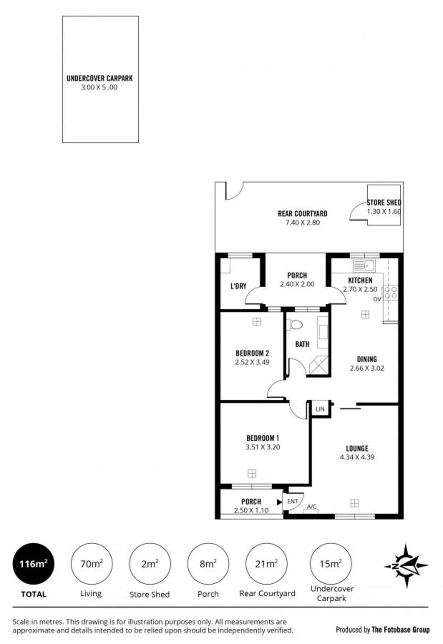 Floorplan of Homely unit listing, 20/708 Lower North East Road, Paradise SA 5075