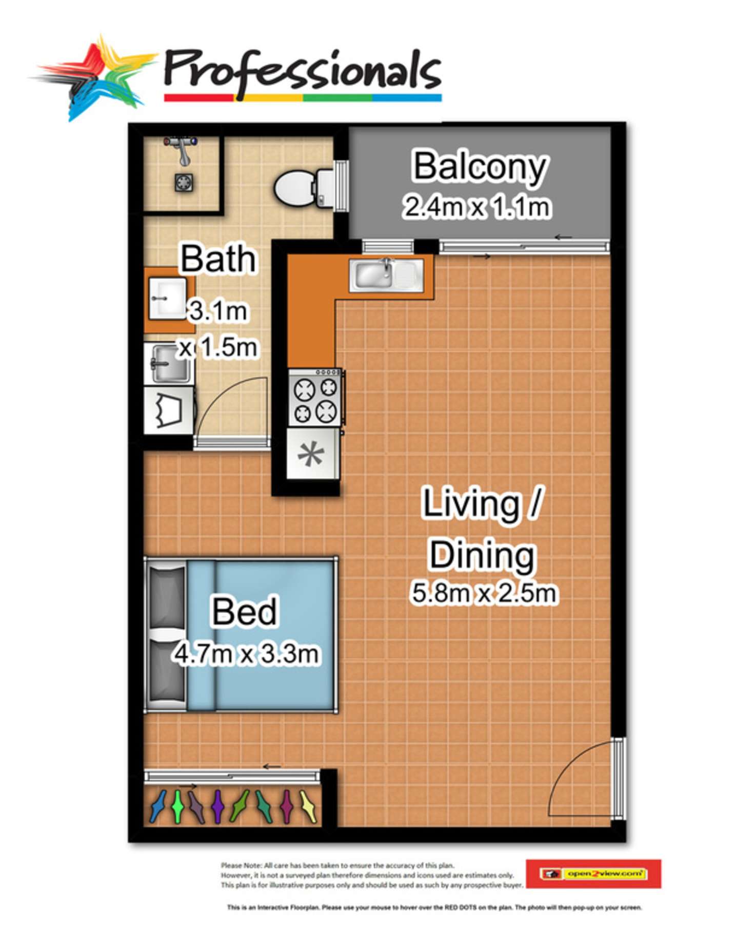 Floorplan of Homely unit listing, 7/58 Woodward Street, Edge Hill QLD 4870
