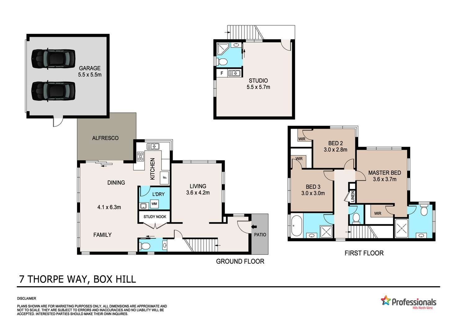 Floorplan of Homely house listing, 7 Thorpe Way, Box Hill NSW 2765