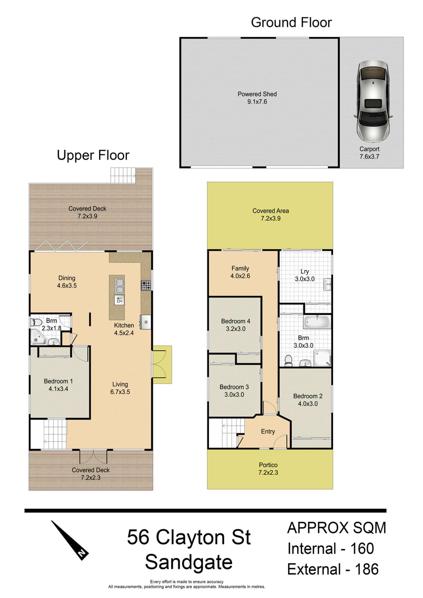 Floorplan of Homely house listing, 56 Clayton Street, Sandgate QLD 4017