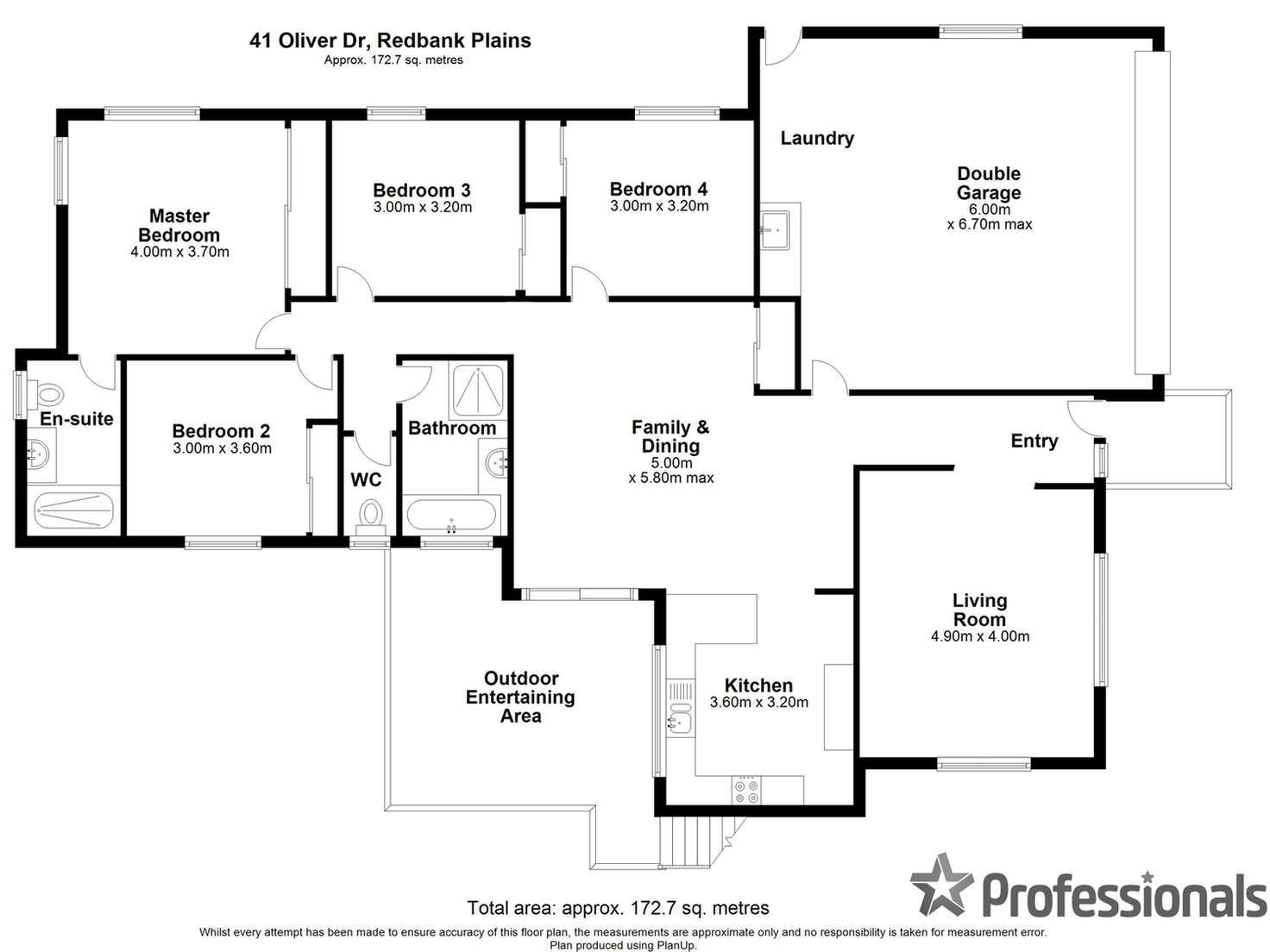 Floorplan of Homely house listing, 41 Oliver Drive, Redbank Plains QLD 4301