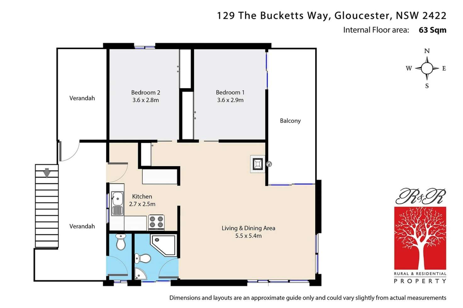 Floorplan of Homely lifestyle listing, 129 The Bucketts Way, Gloucester NSW 2422