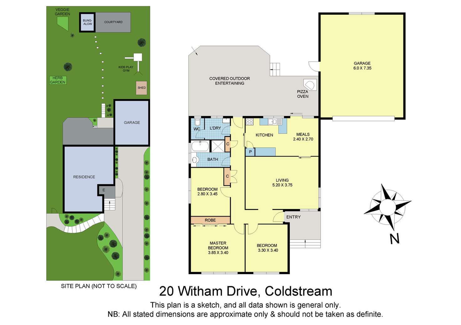Floorplan of Homely house listing, 20 Witham Drive, Coldstream VIC 3770
