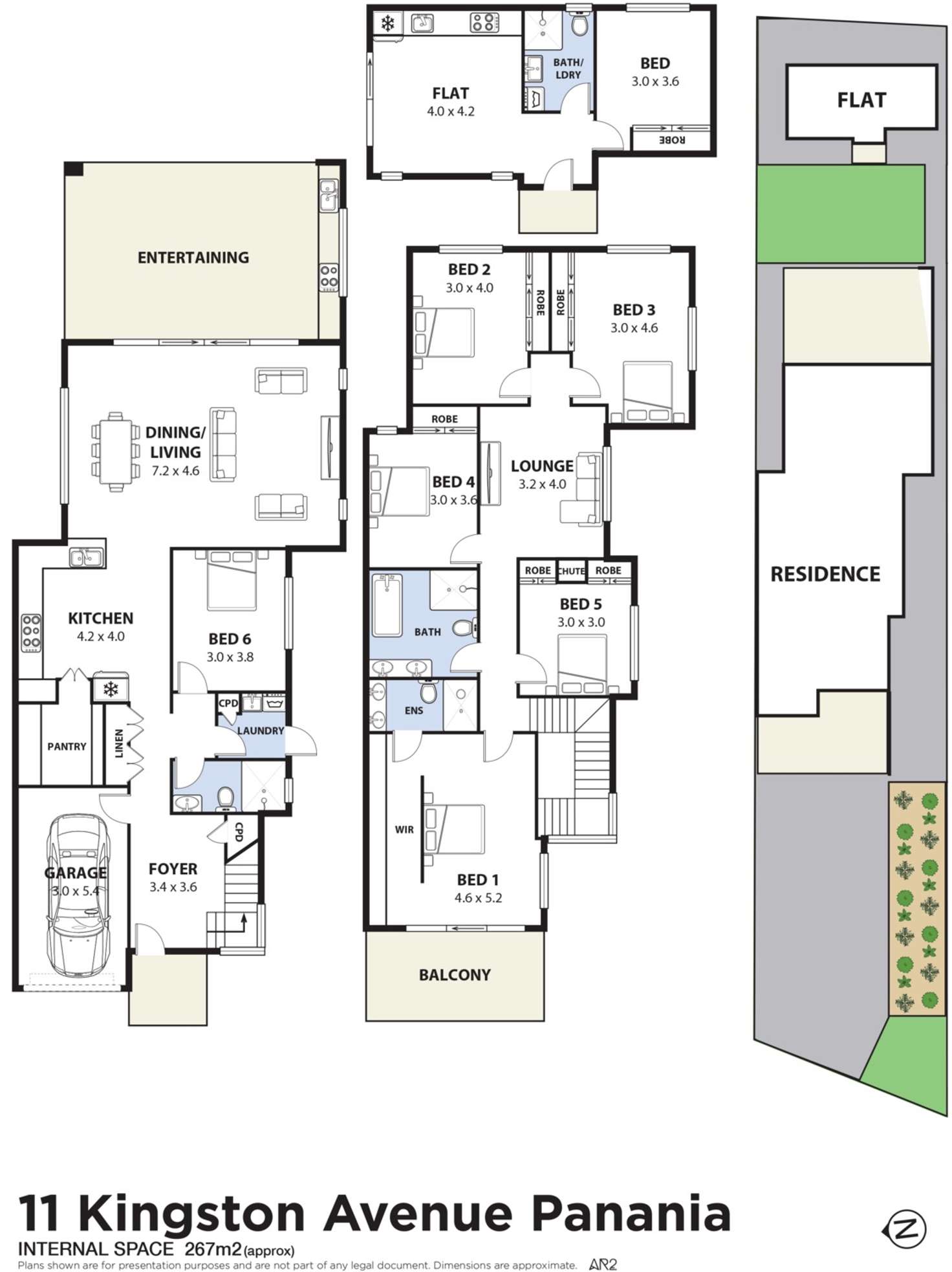 Floorplan of Homely semiDetached listing, 11 Kingston Avenue, Panania NSW 2213