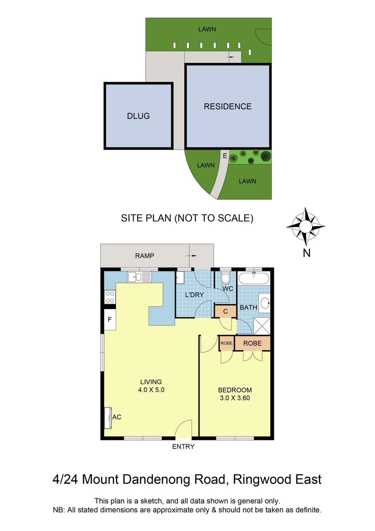 Floorplan of Homely unit listing, 4/24 Mount Dandenong Road, Ringwood East VIC 3135
