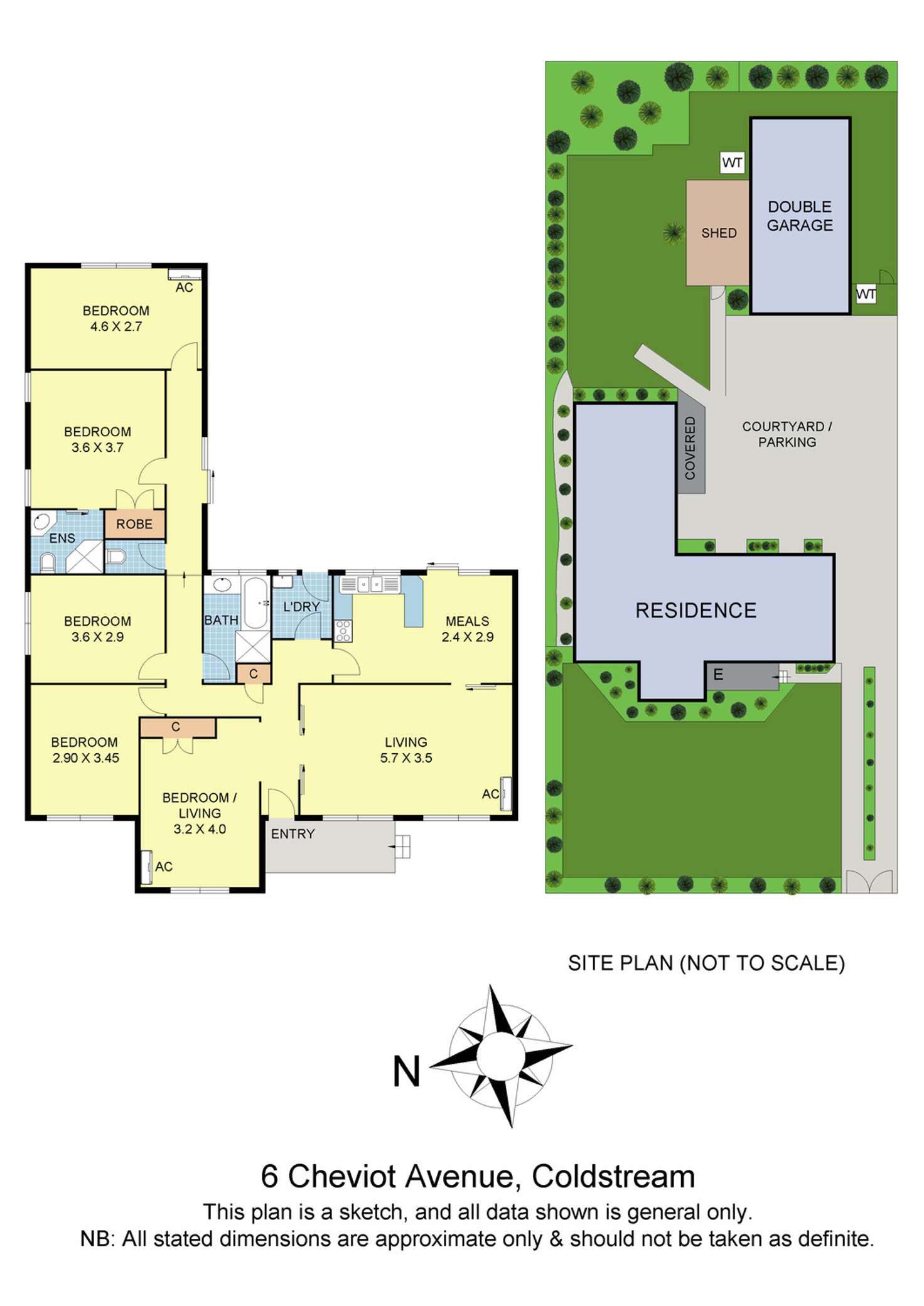 Floorplan of Homely house listing, 6 Cheviot Avenue, Coldstream VIC 3770