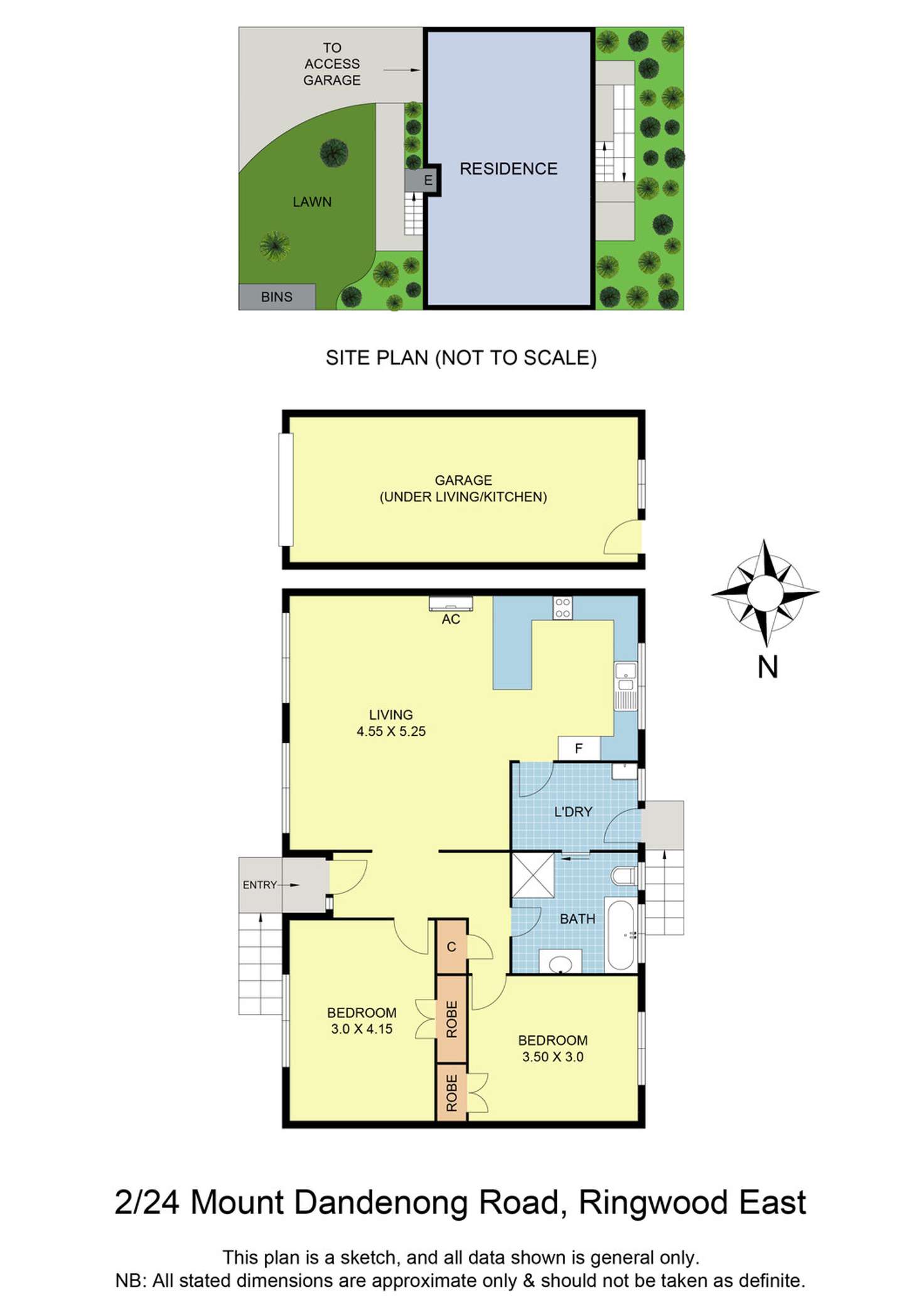 Floorplan of Homely unit listing, 2/24 Mount Dandenong Road, Ringwood East VIC 3135