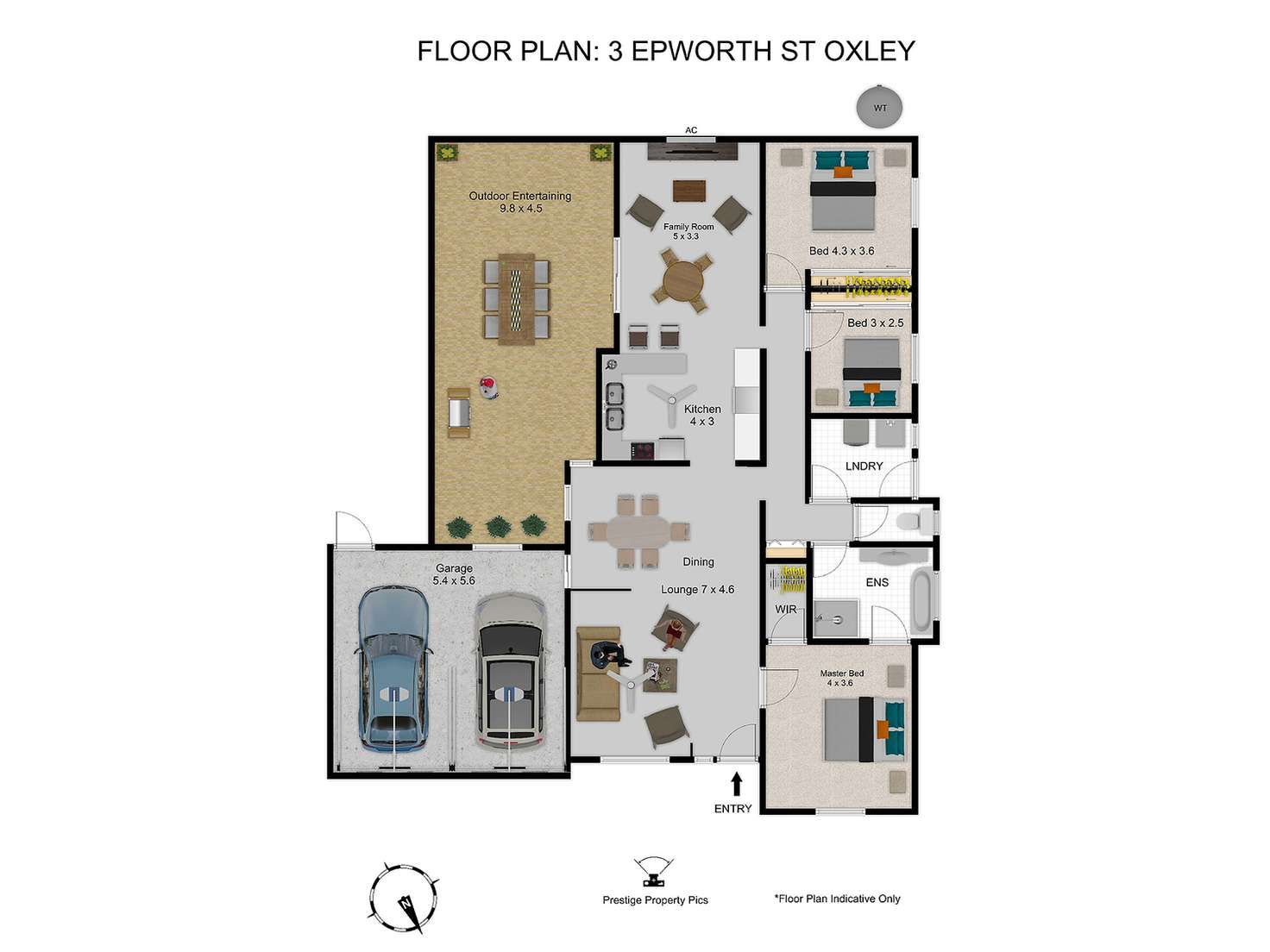 Floorplan of Homely house listing, 3 Epworth Street, Oxley QLD 4075