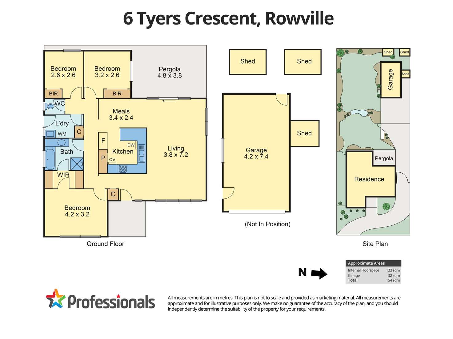 Floorplan of Homely house listing, 6 Tyers Crescent, Rowville VIC 3178