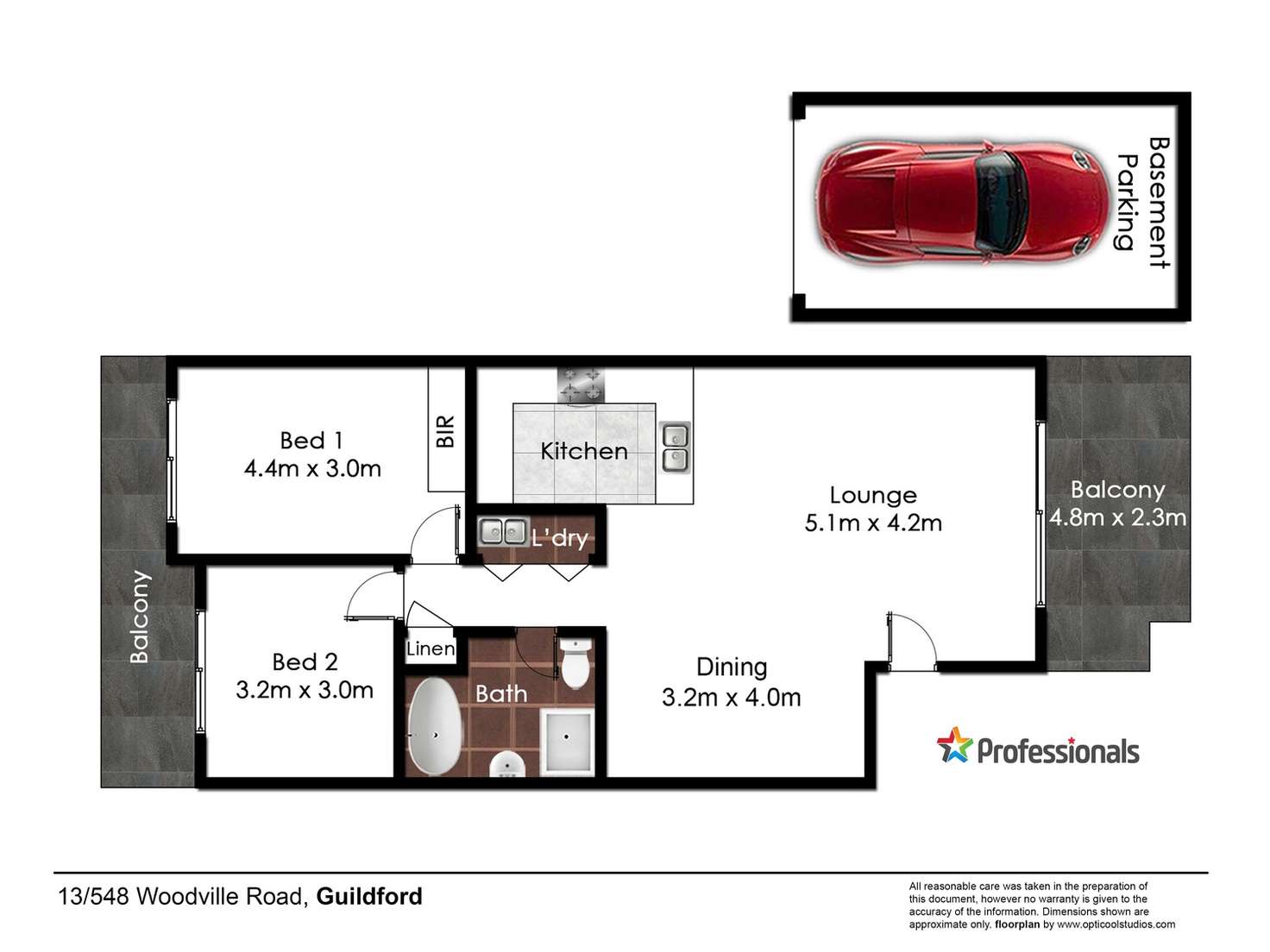 Floorplan of Homely unit listing, 13/548-556 Woodville Road, Guildford NSW 2161