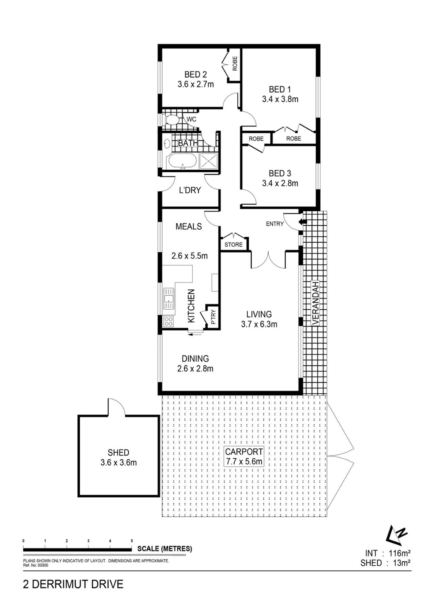 Floorplan of Homely house listing, 2 Derrimut Road, Epsom VIC 3551