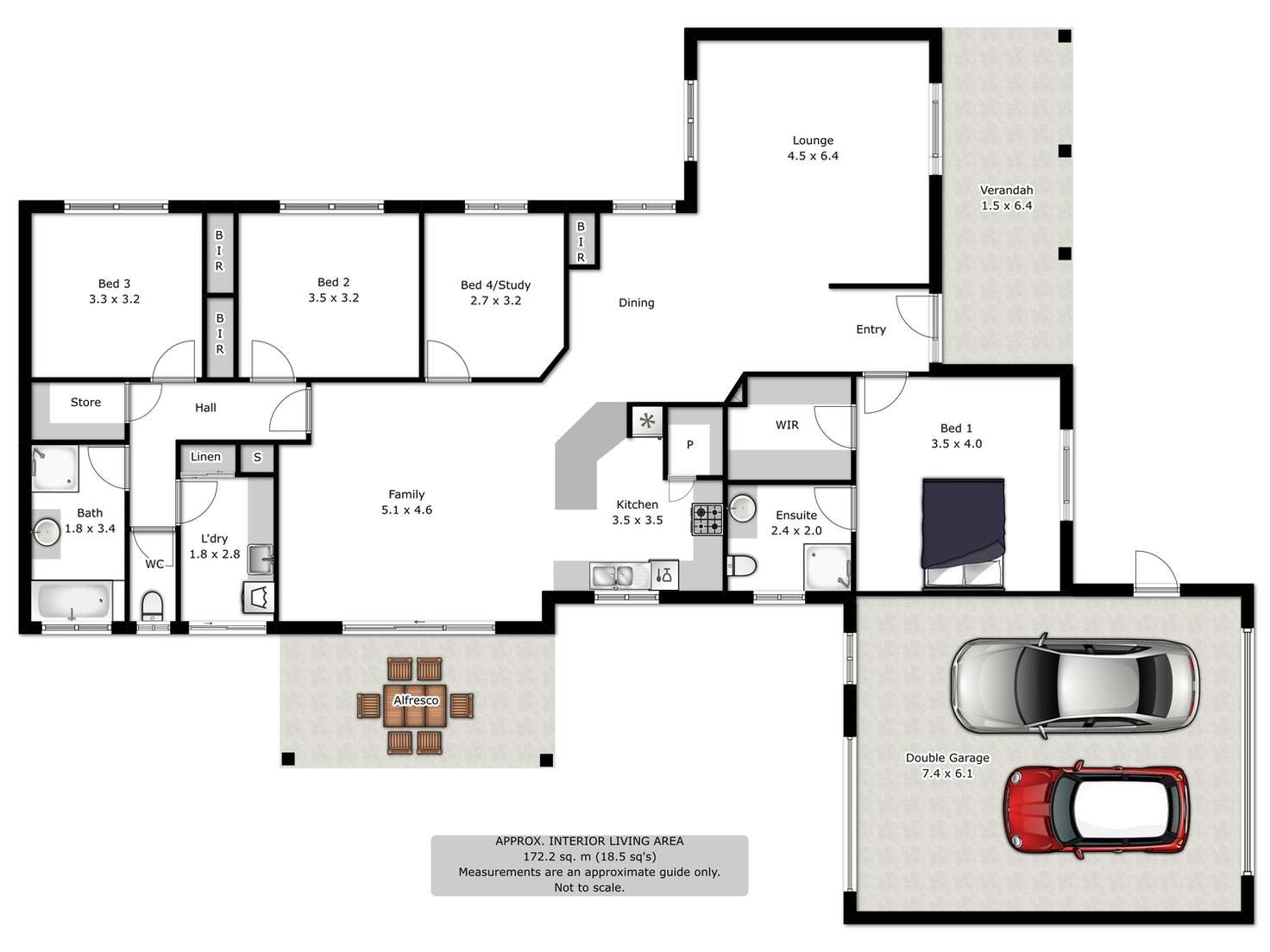 Floorplan of Homely house listing, 17 Hogan Court, Wodonga VIC 3690
