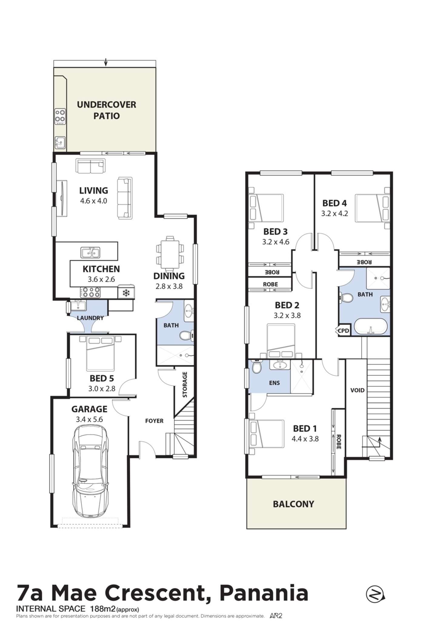 Floorplan of Homely semiDetached listing, 7A Mae Crescent, Panania NSW 2213