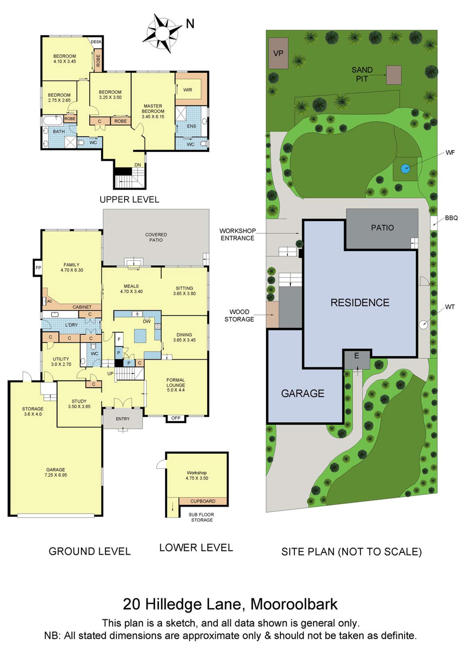 Floorplan of Homely house listing, 20 Hilledge Lane, Mooroolbark VIC 3138