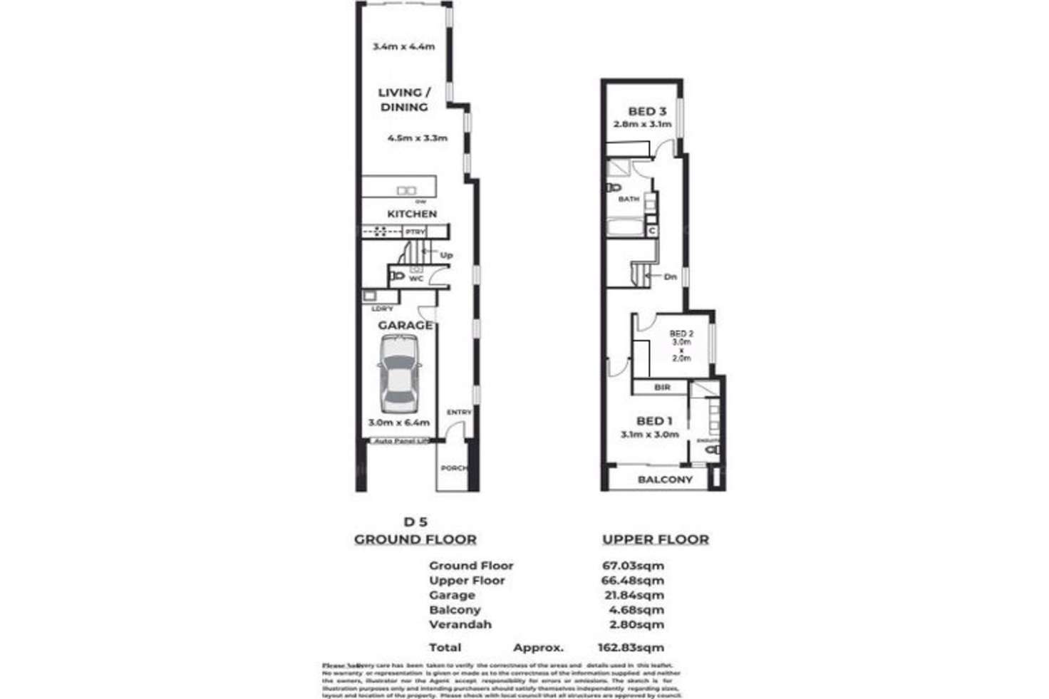 Floorplan of Homely townhouse listing, 1/36 Clement Terrace, Christies Beach SA 5165