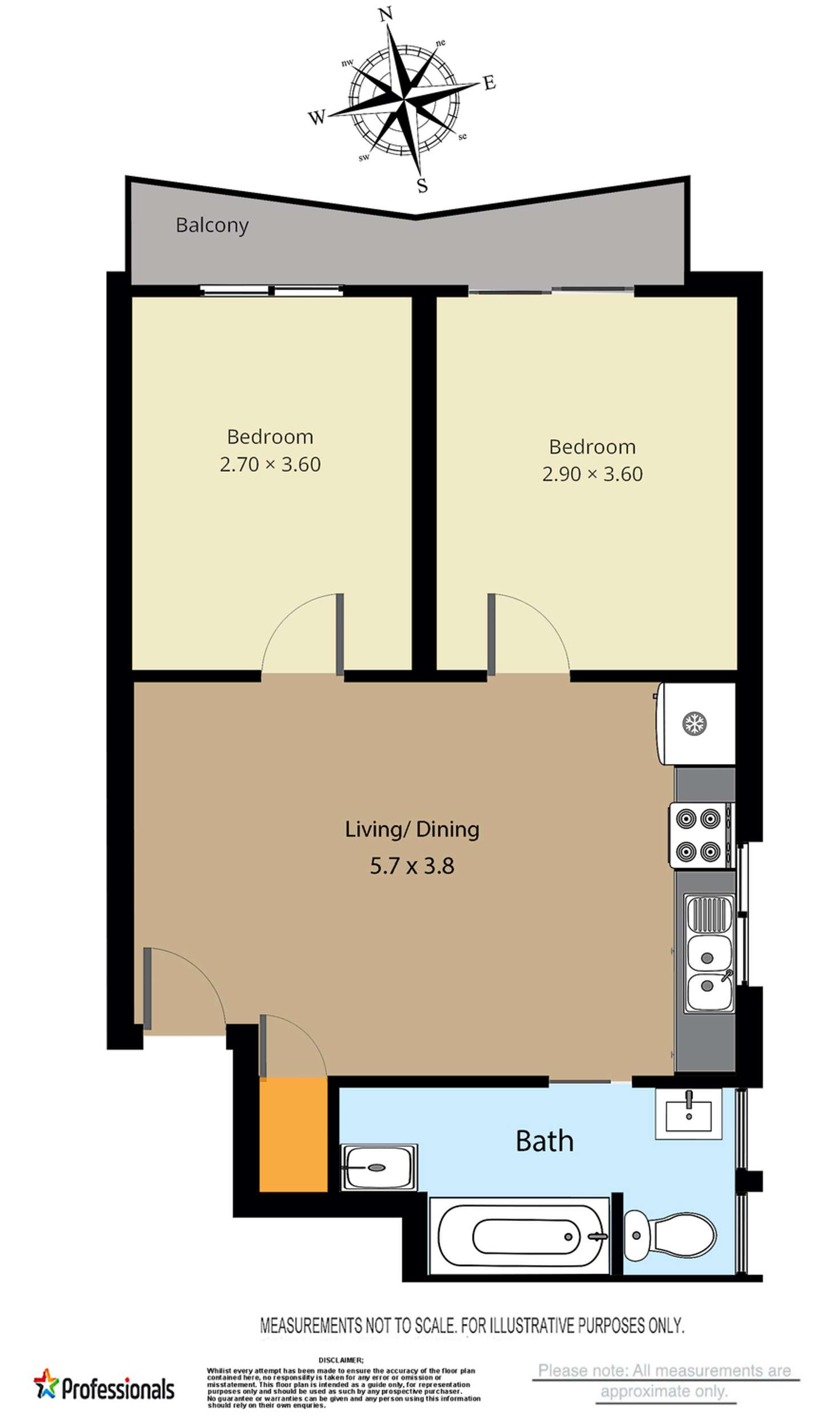 Floorplan of Homely unit listing, 22/158-160 Great Western Highway, Kingswood NSW 2747